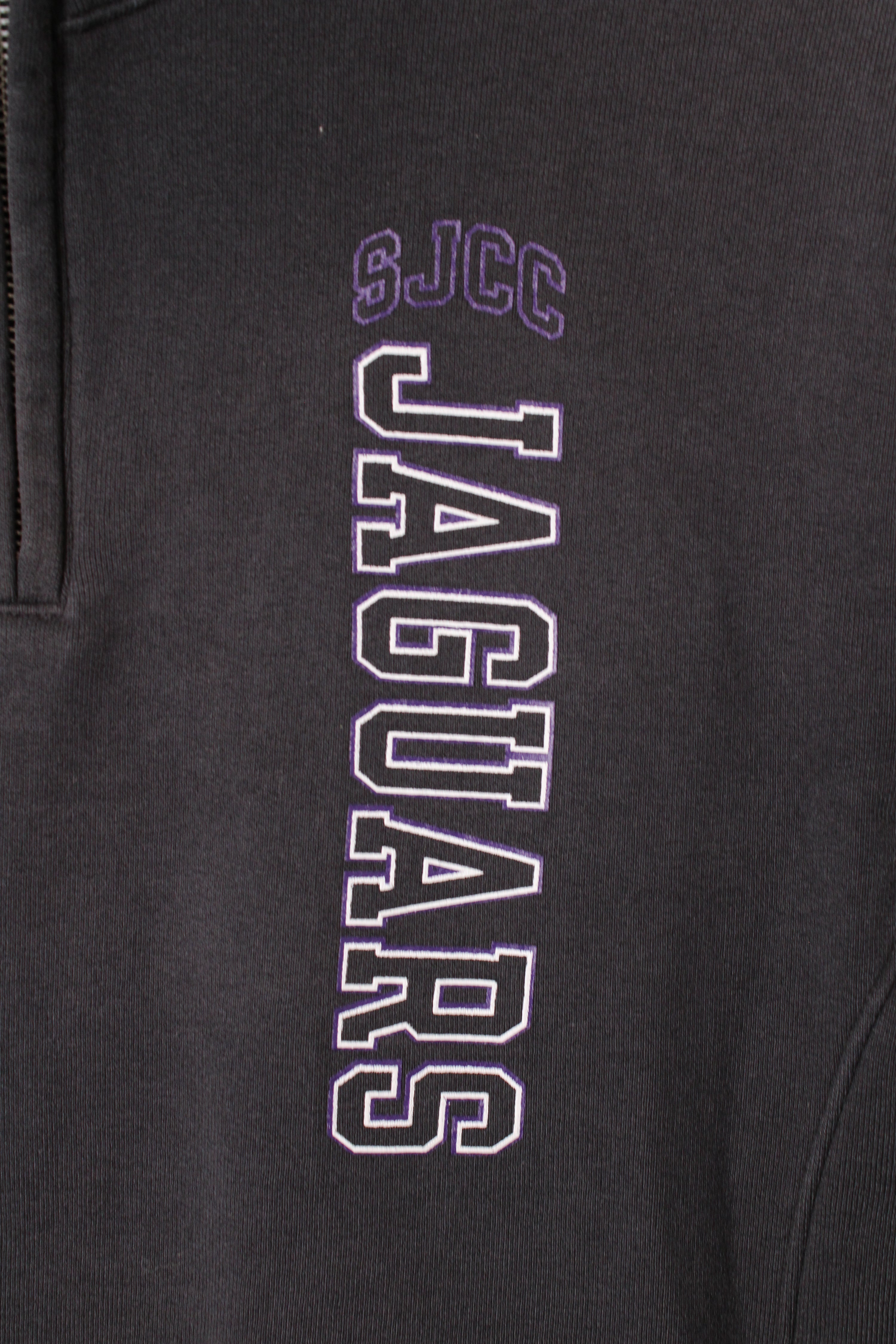 RUSSELL ATHLETIC VINTAGE QUARTER ZIP SWEATSHIRT BLACK JAGUARS - M