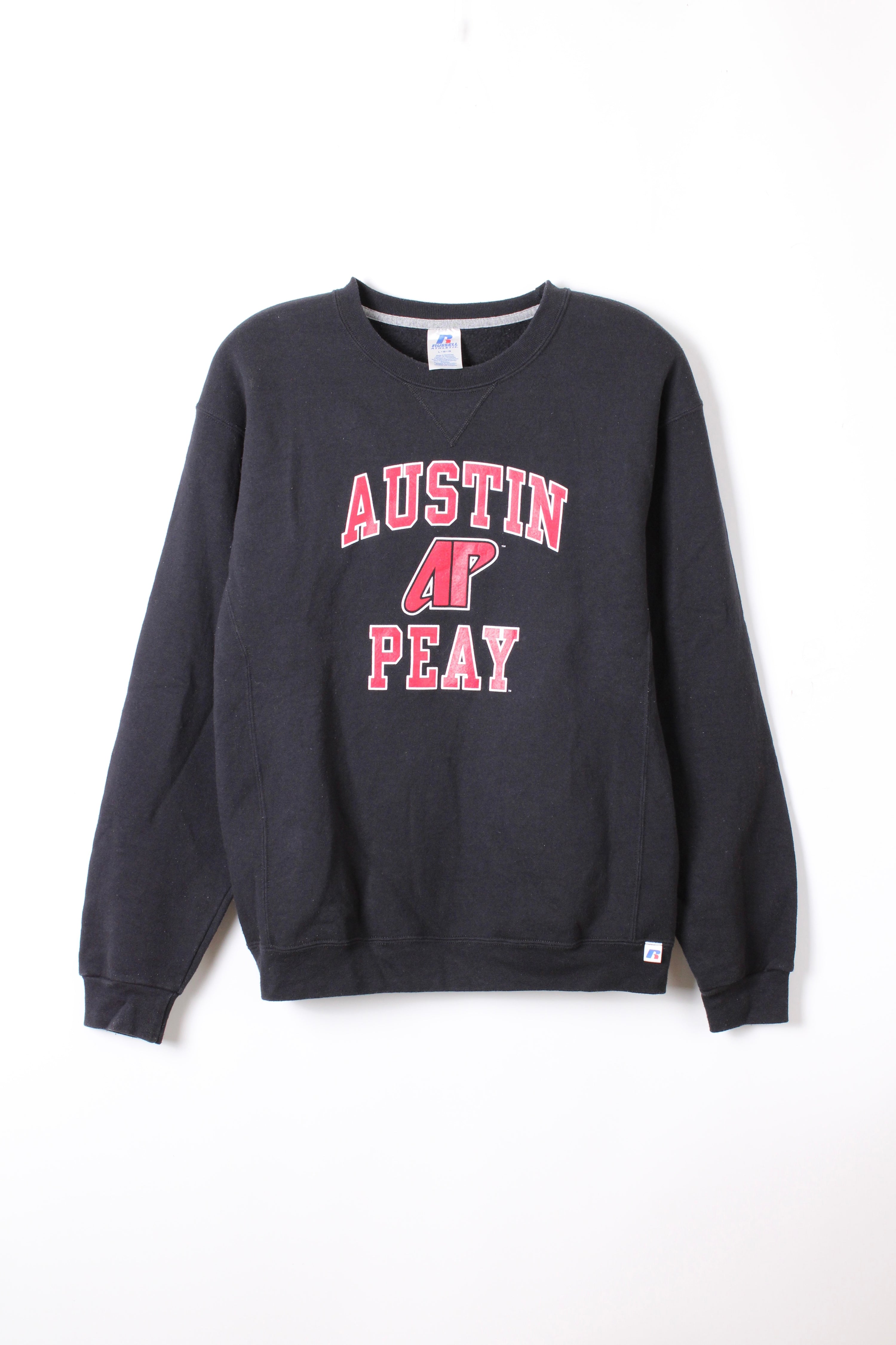 RUSSELL ATHLETIC VINTAGE CREWNECK BLACK AUSTIN PEAY - LARGE