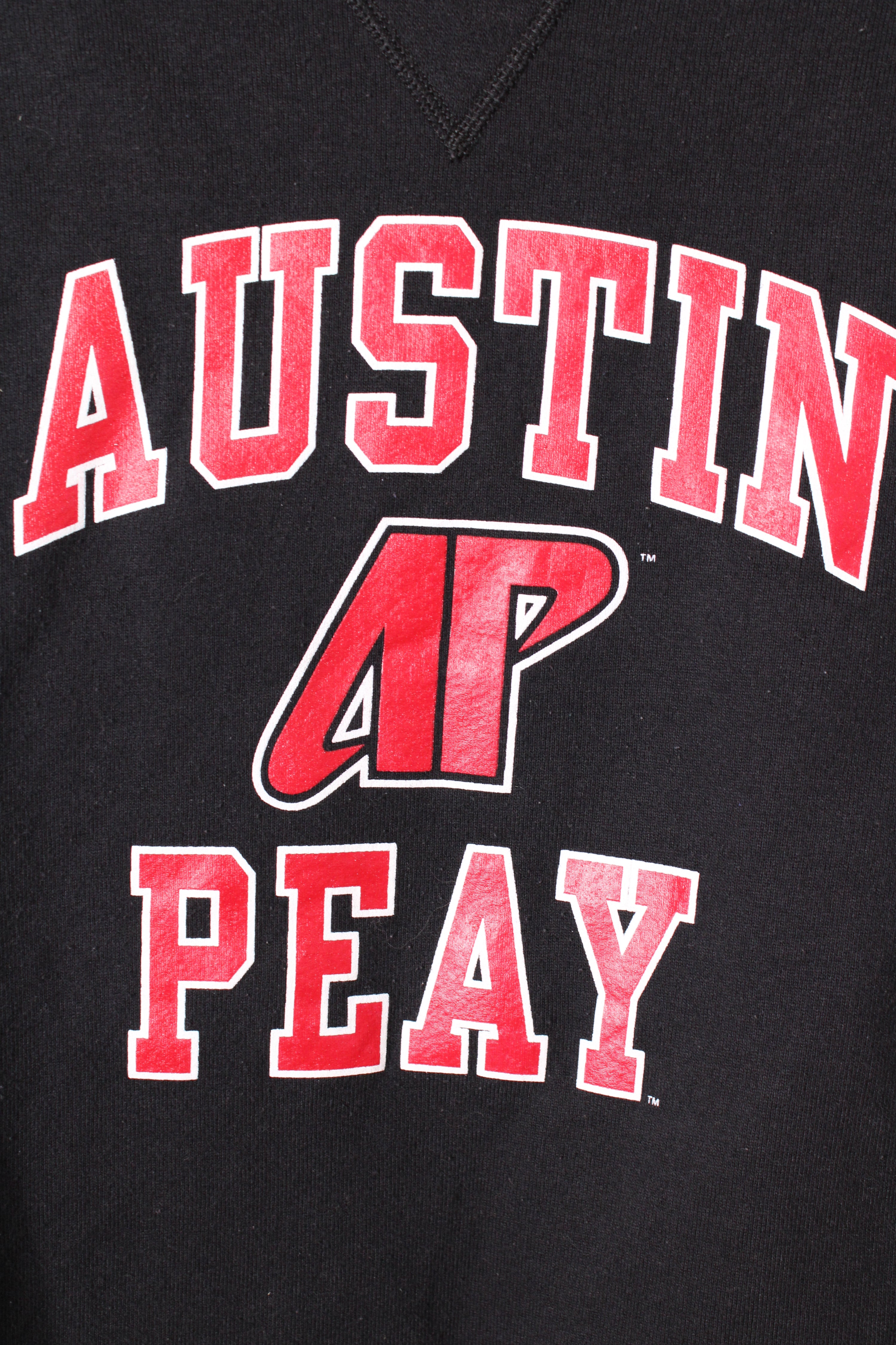 RUSSELL ATHLETIC VINTAGE CREWNECK BLACK AUSTIN PEAY - LARGE