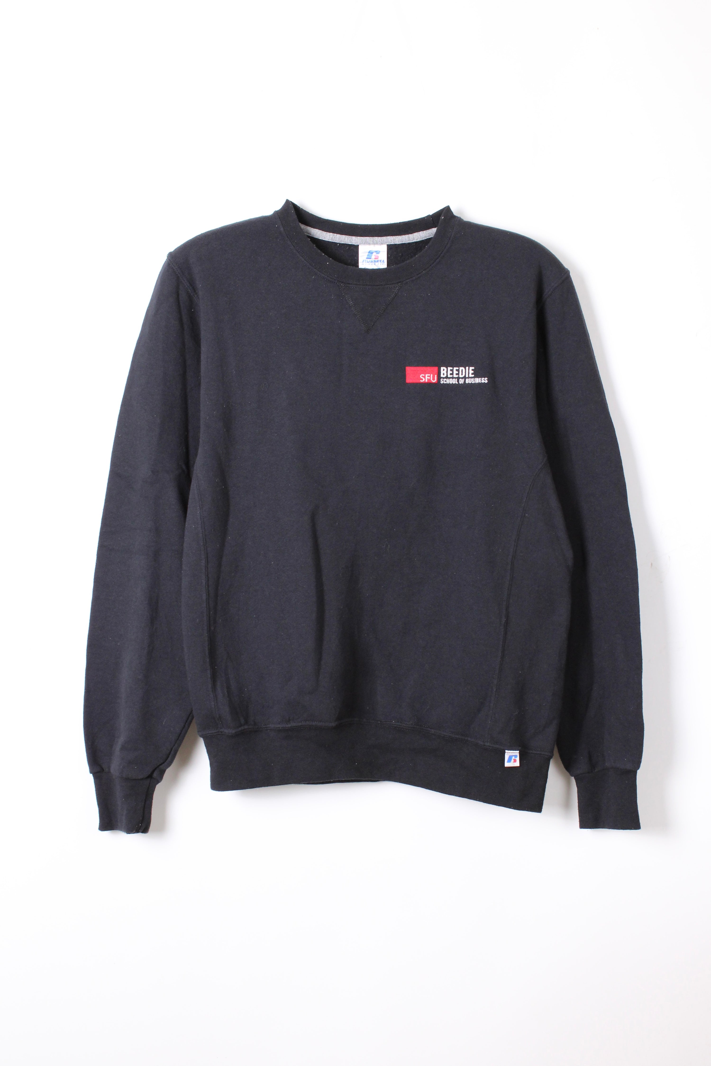 RUSSELL ATHLETIC VINTAGE CREWNECK BLACK BEEDIE  - M