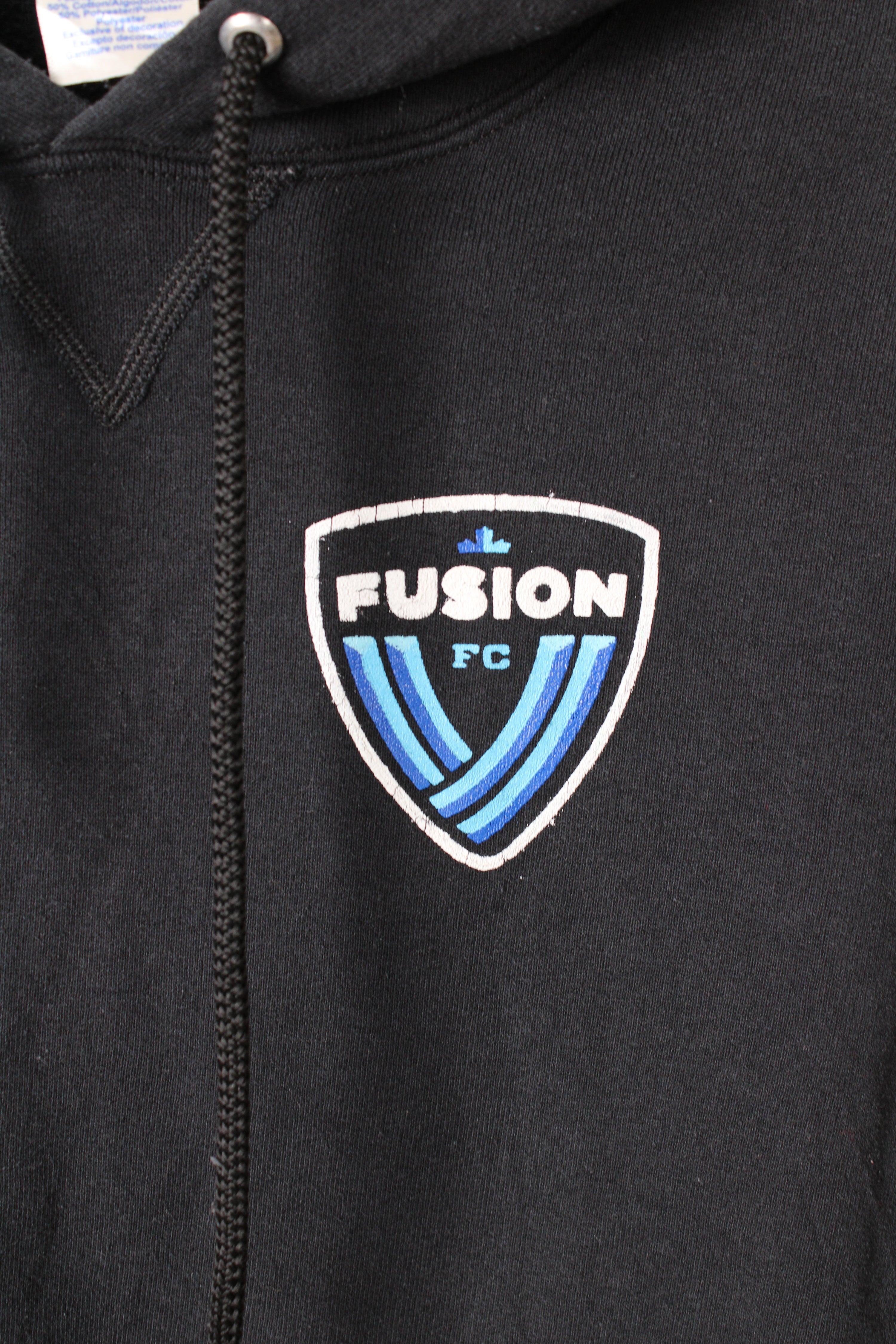 RUSSELL ATHLETIC VINTAGE HOODIE BLACK FUSION FC - S