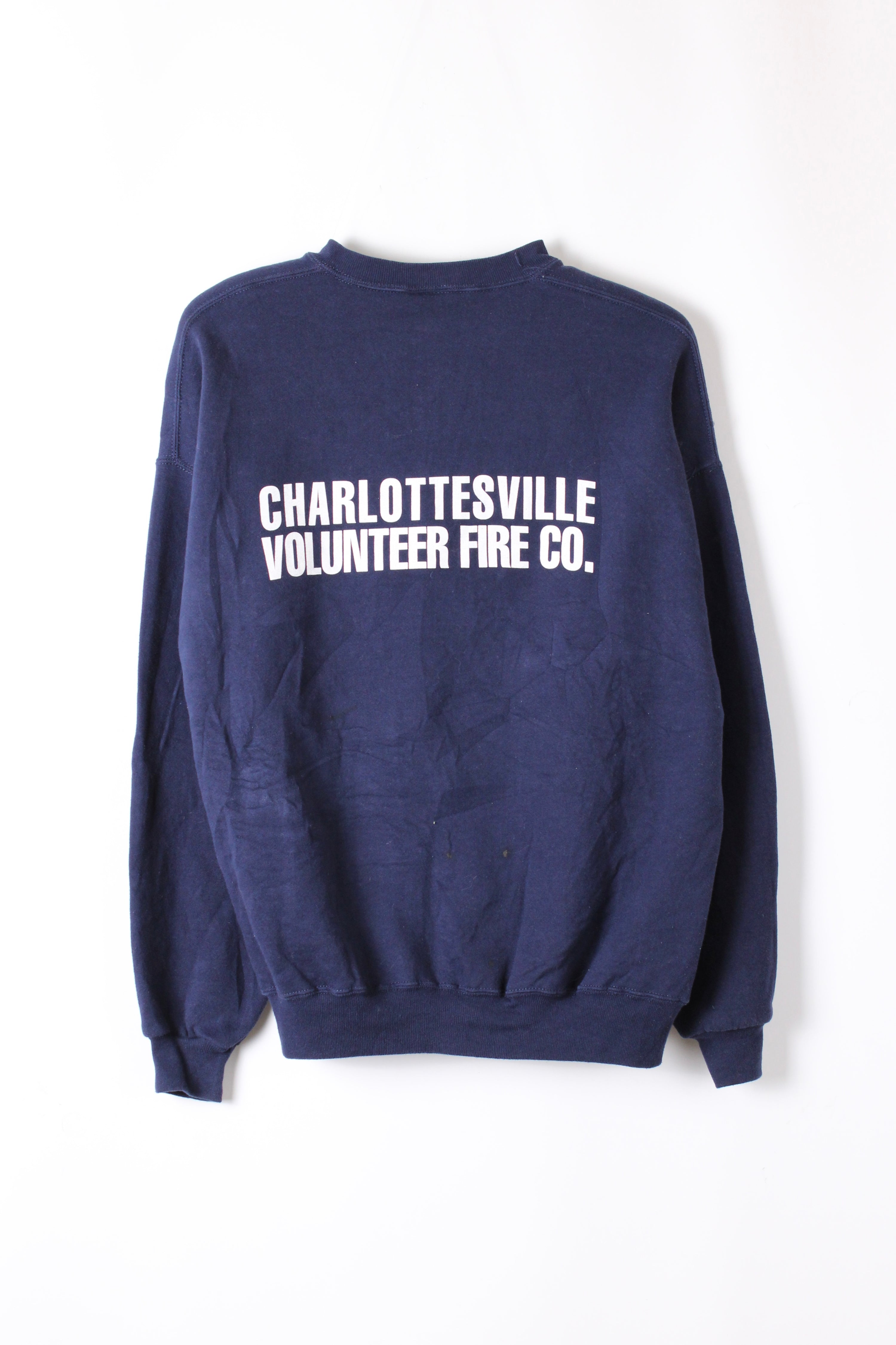 US FIREMAN VINTAGE SWEATSHIRT BLUE - XXL