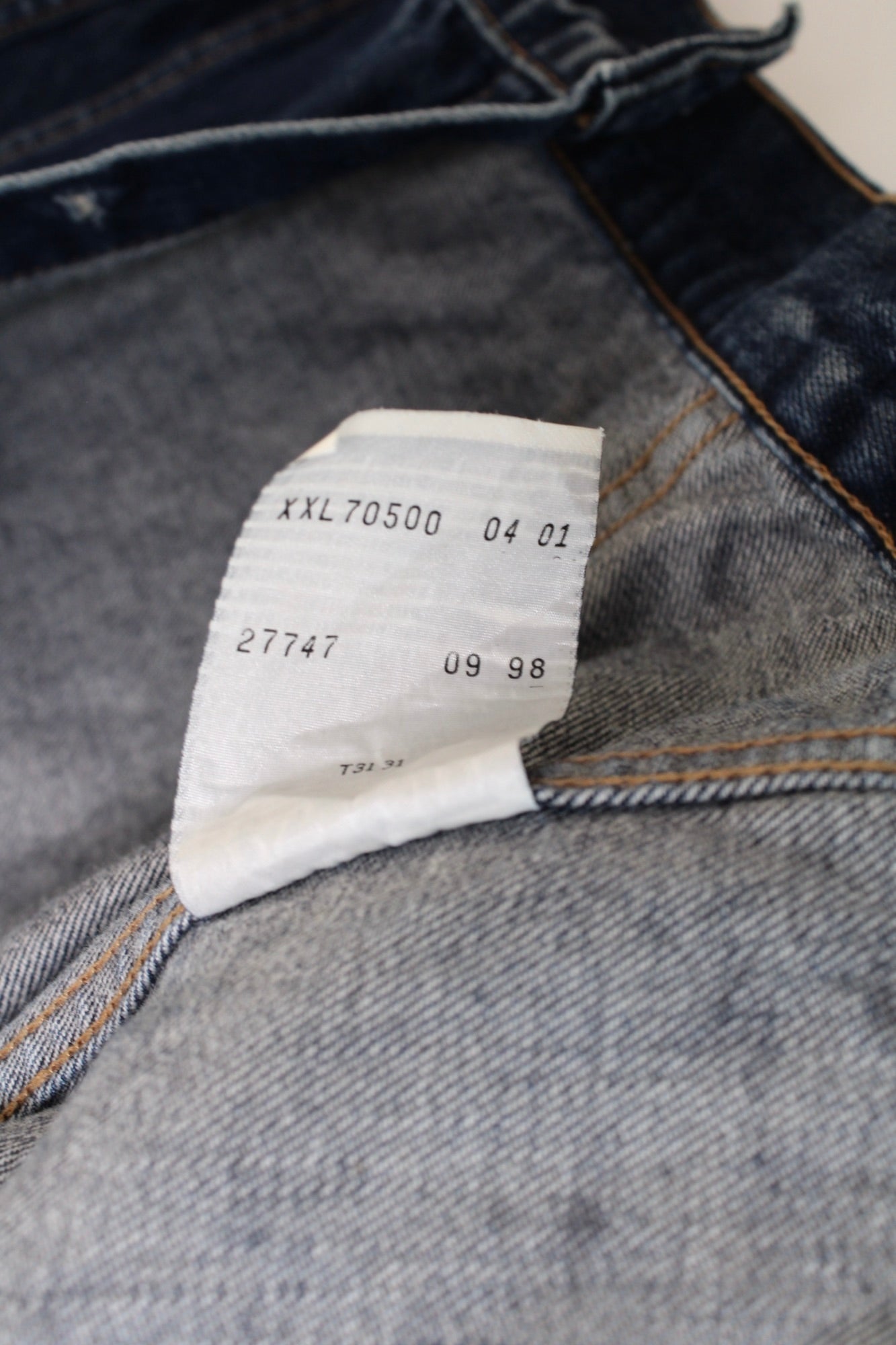 LEVIS VINTAGE DENIM TRUCKER JACKET VTG DARK BLUE - XXL