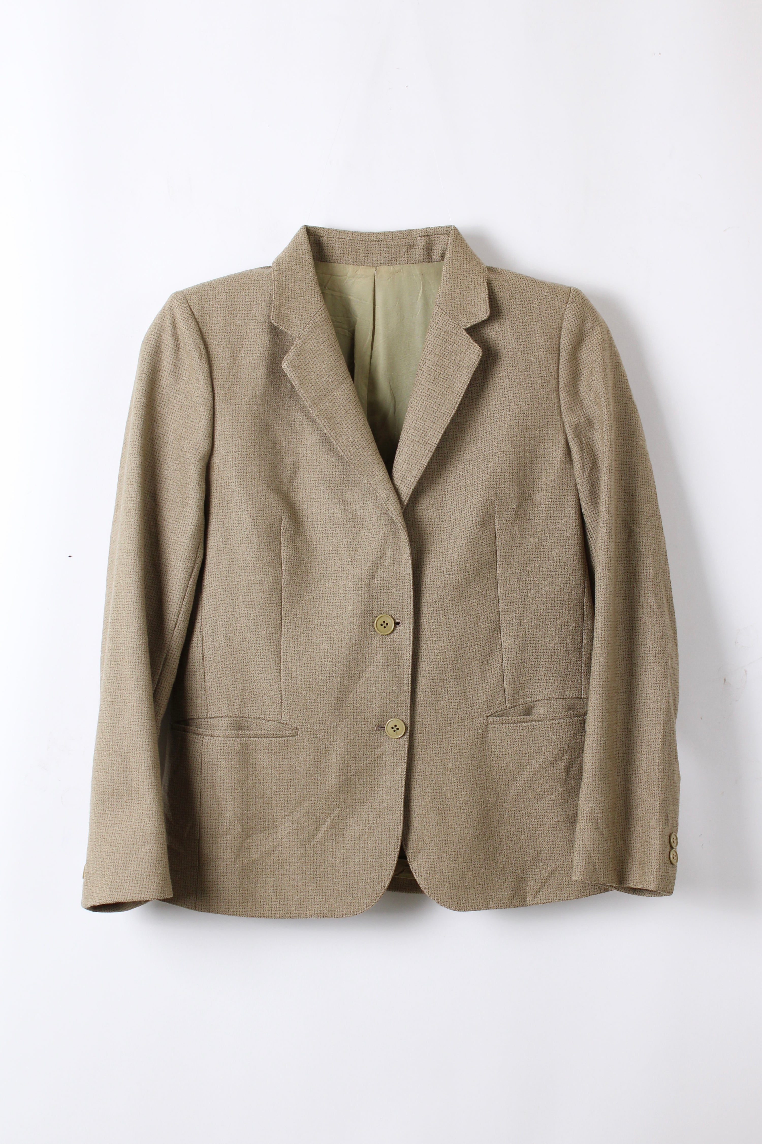 BURBERRY VINTAGE WOOL BLAZER BEIGE - XS/S