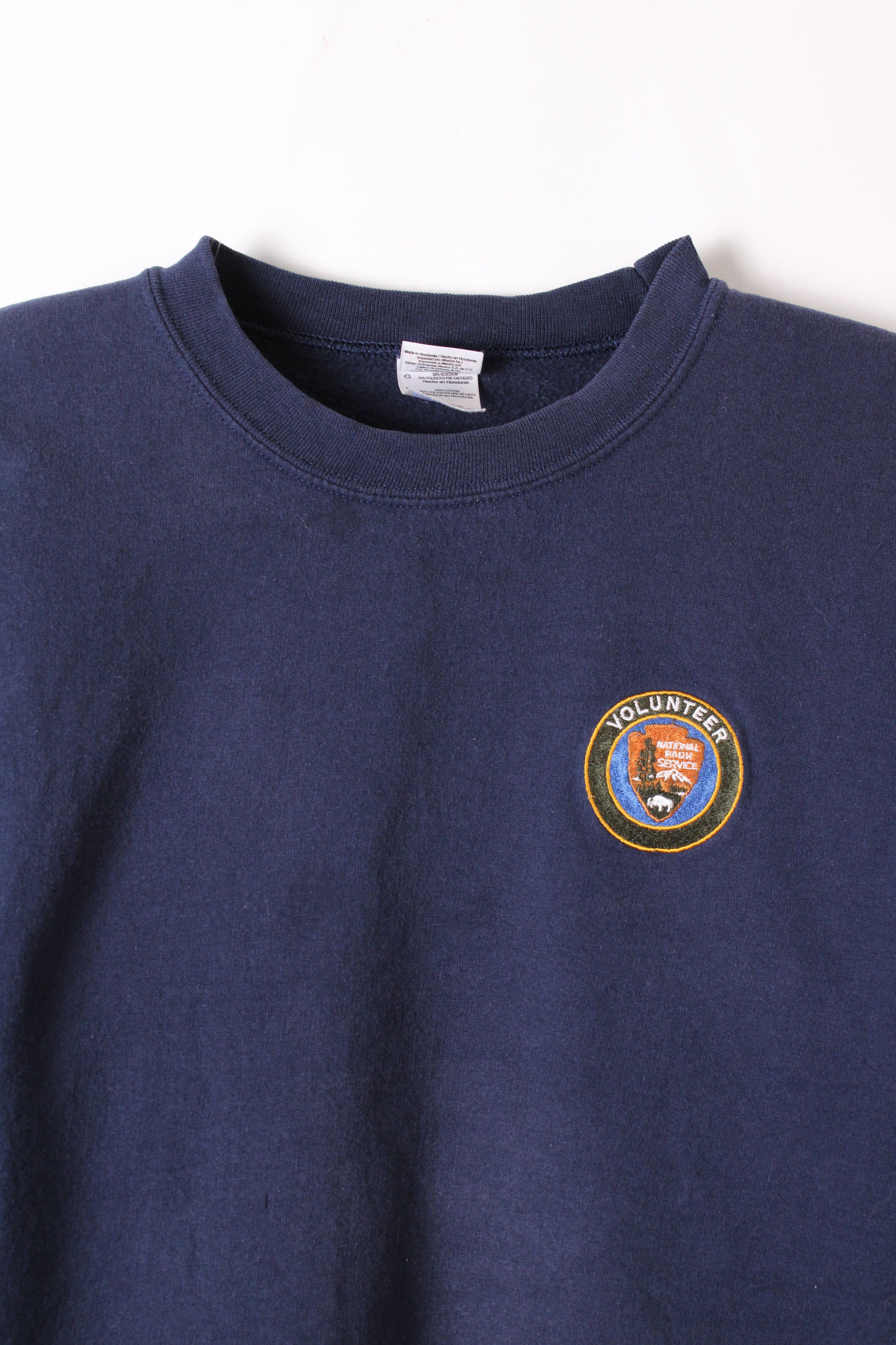 USA NATIONAL PARK SERVICE VINTAGE SWEATSHIRT BLUE - L