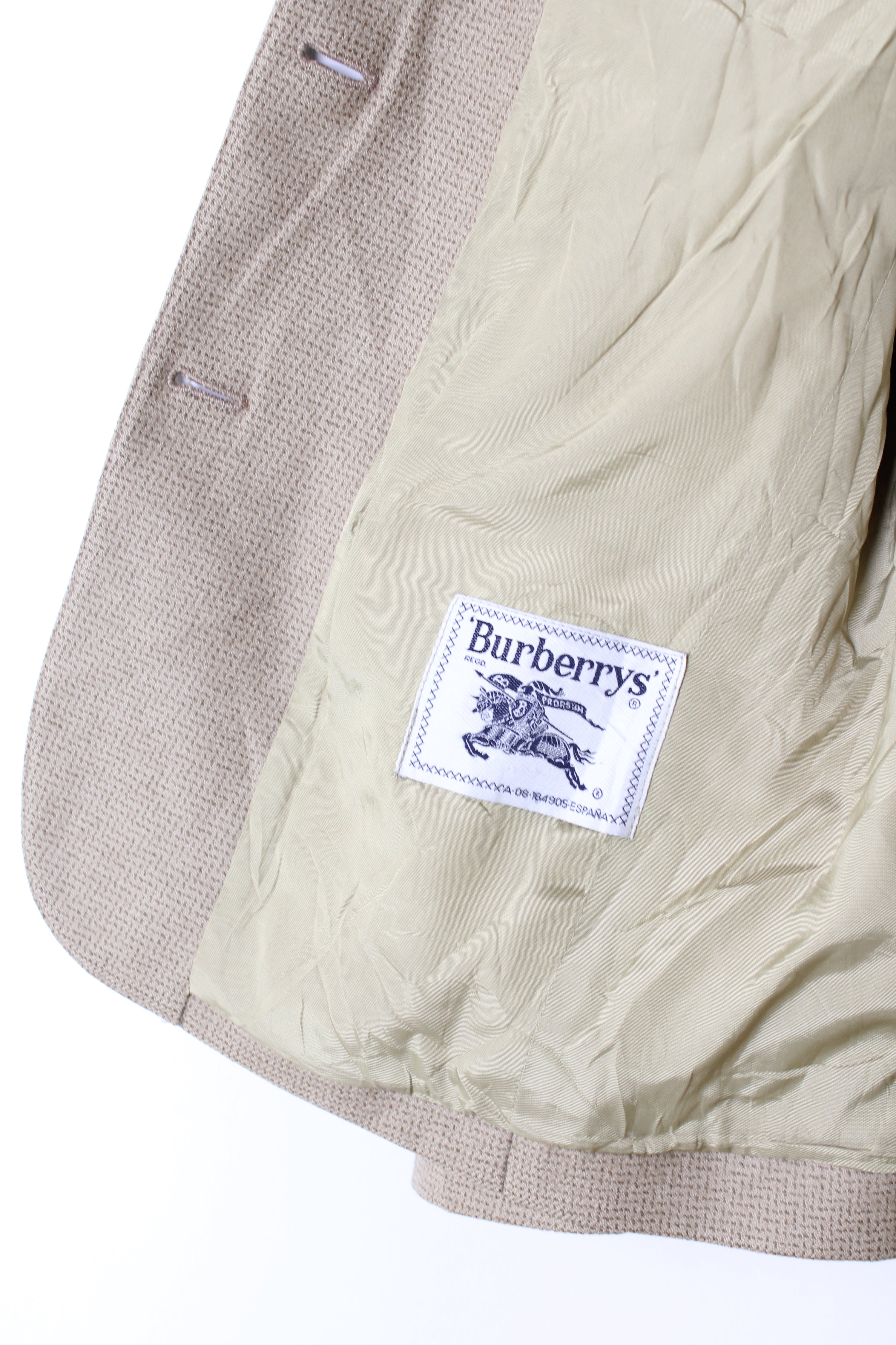 BURBERRY VINTAGE WOOL BLAZER BEIGE - XS/S