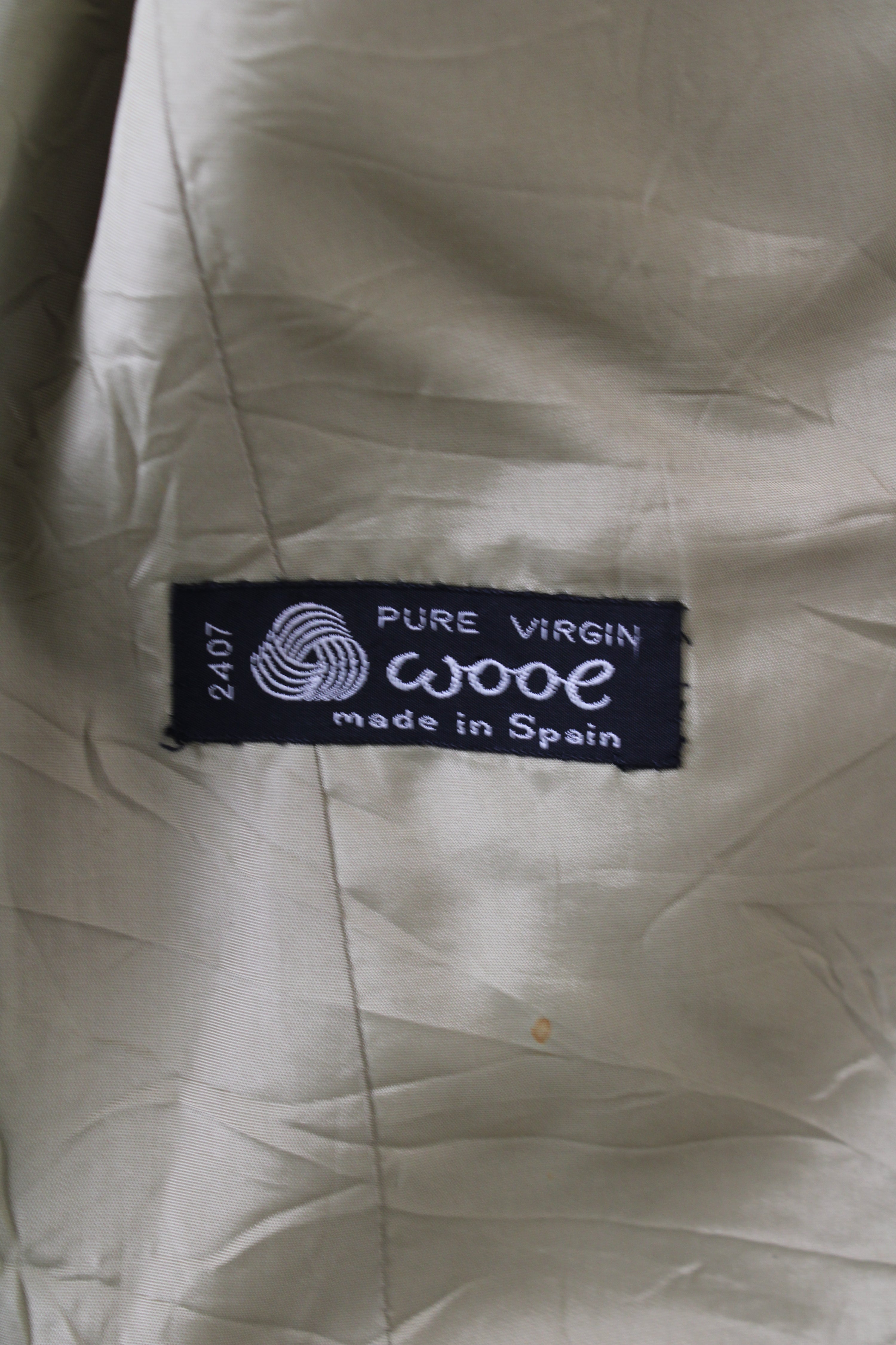 BURBERRY VINTAGE WOOL BLAZER BEIGE - XS/S