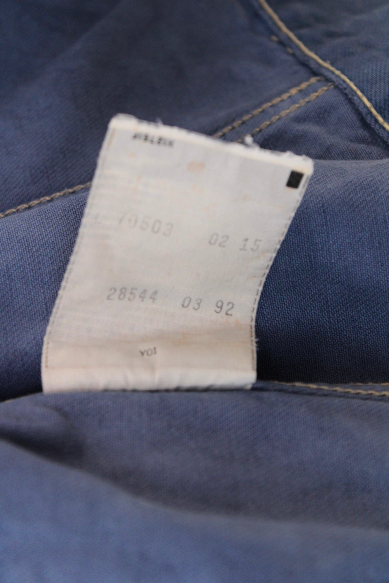 LEVIS VINTAGE DENIM TRUCKER JACKET VTG FADING COBALT BLUE - L