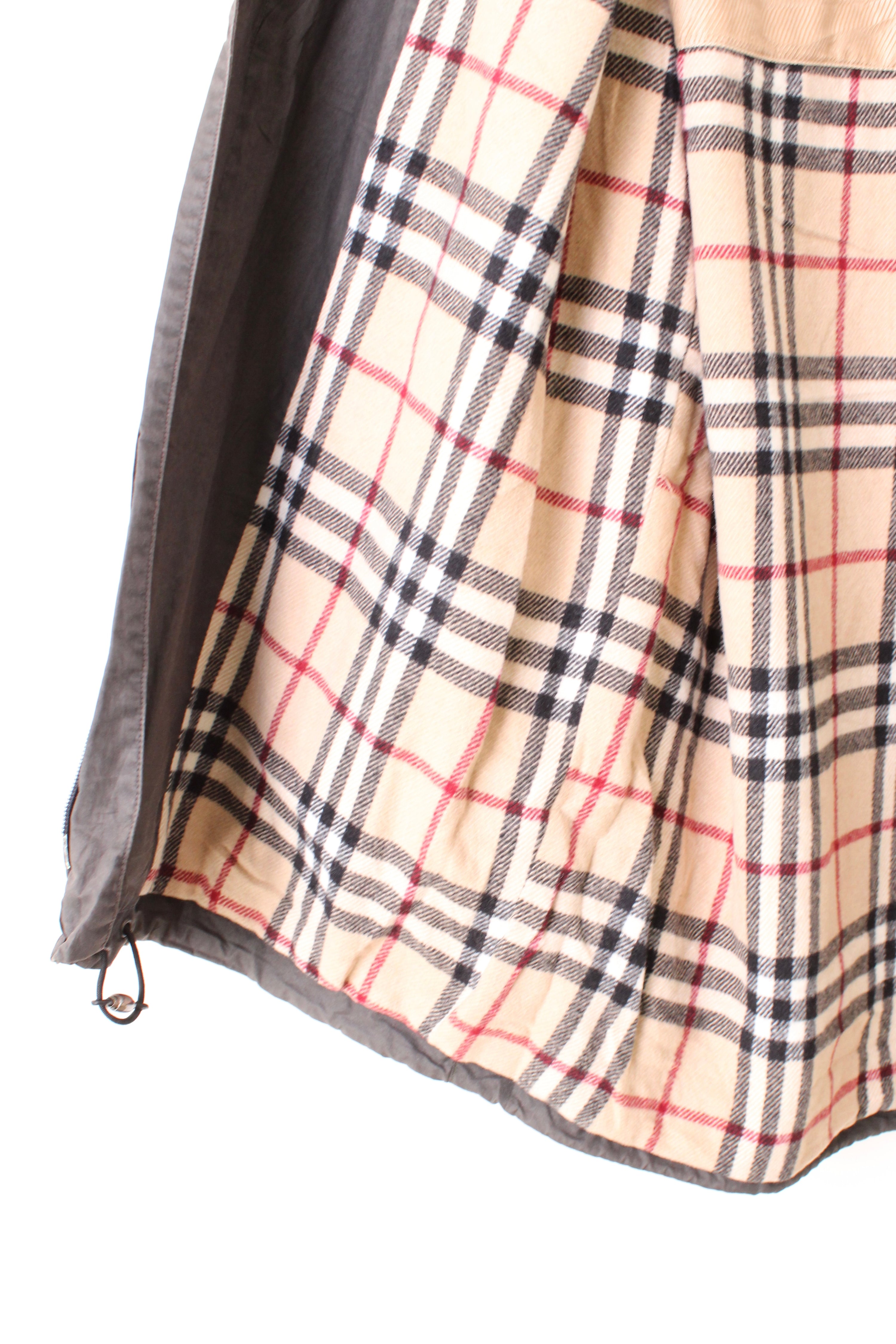 BURBERRY VINTAGE JACKET WITH COATING GREY - M/L