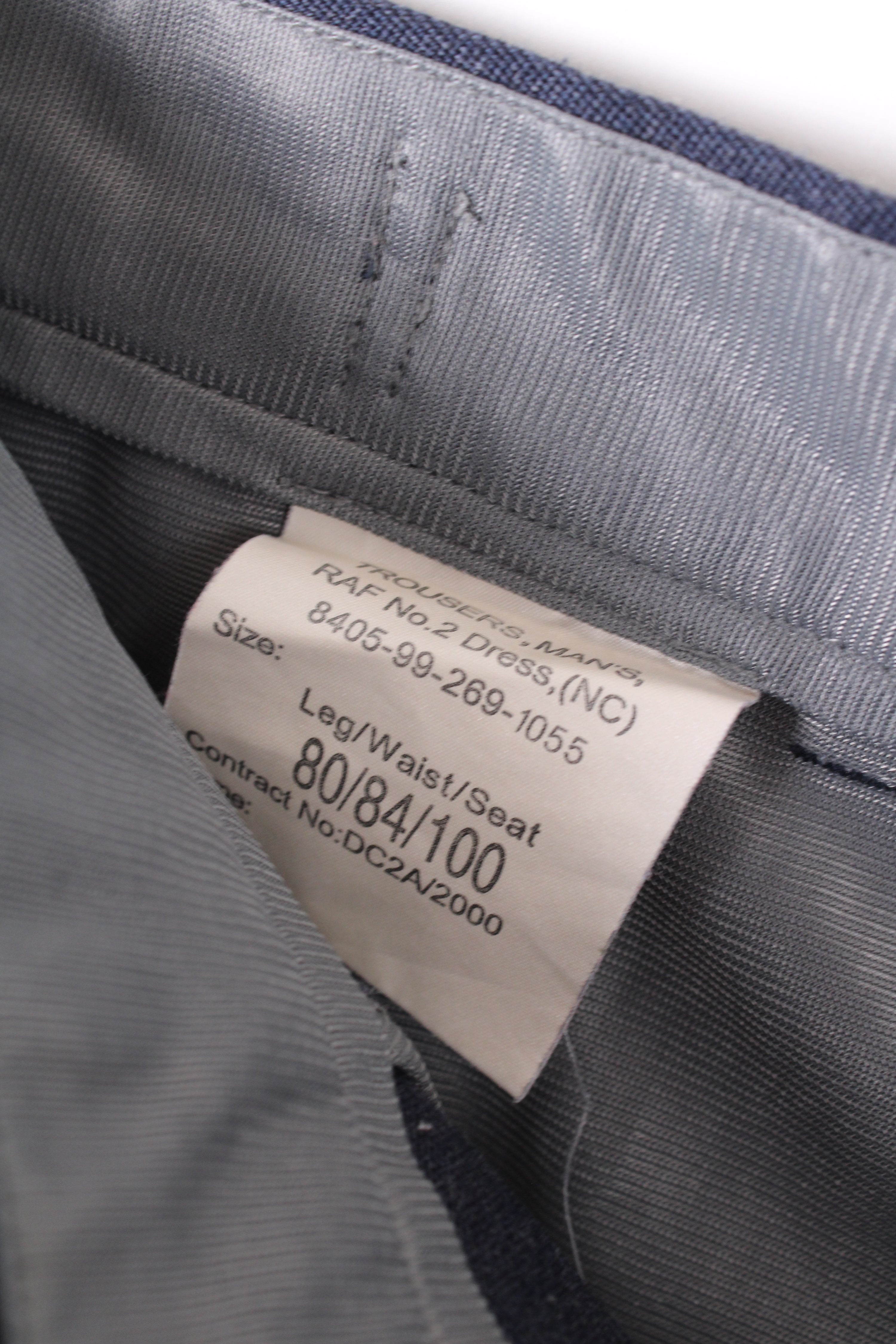 BRITISH AIR FORCE WOOL TAILOR PANTS BLUE