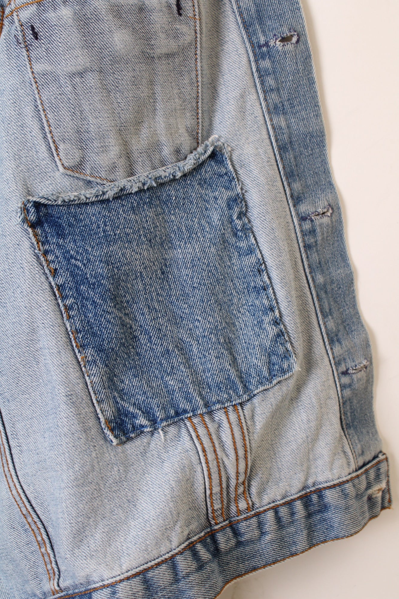 LEVIS VINTAGE DENIM TRUCKER JACKET VTG FADING TYPE 2 BLUE - M/L