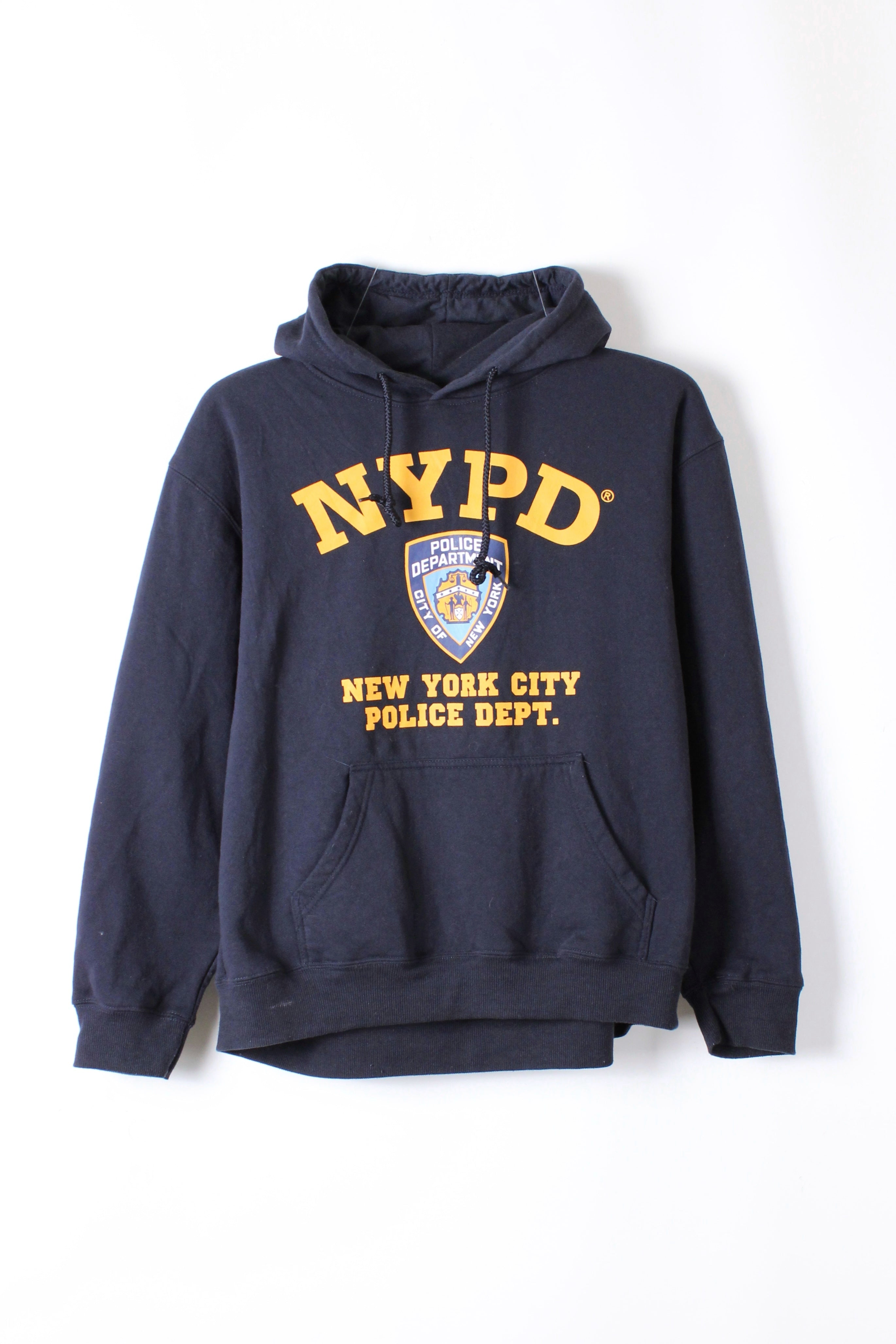 NYPD VINTAGE HOODIE BLUE - L