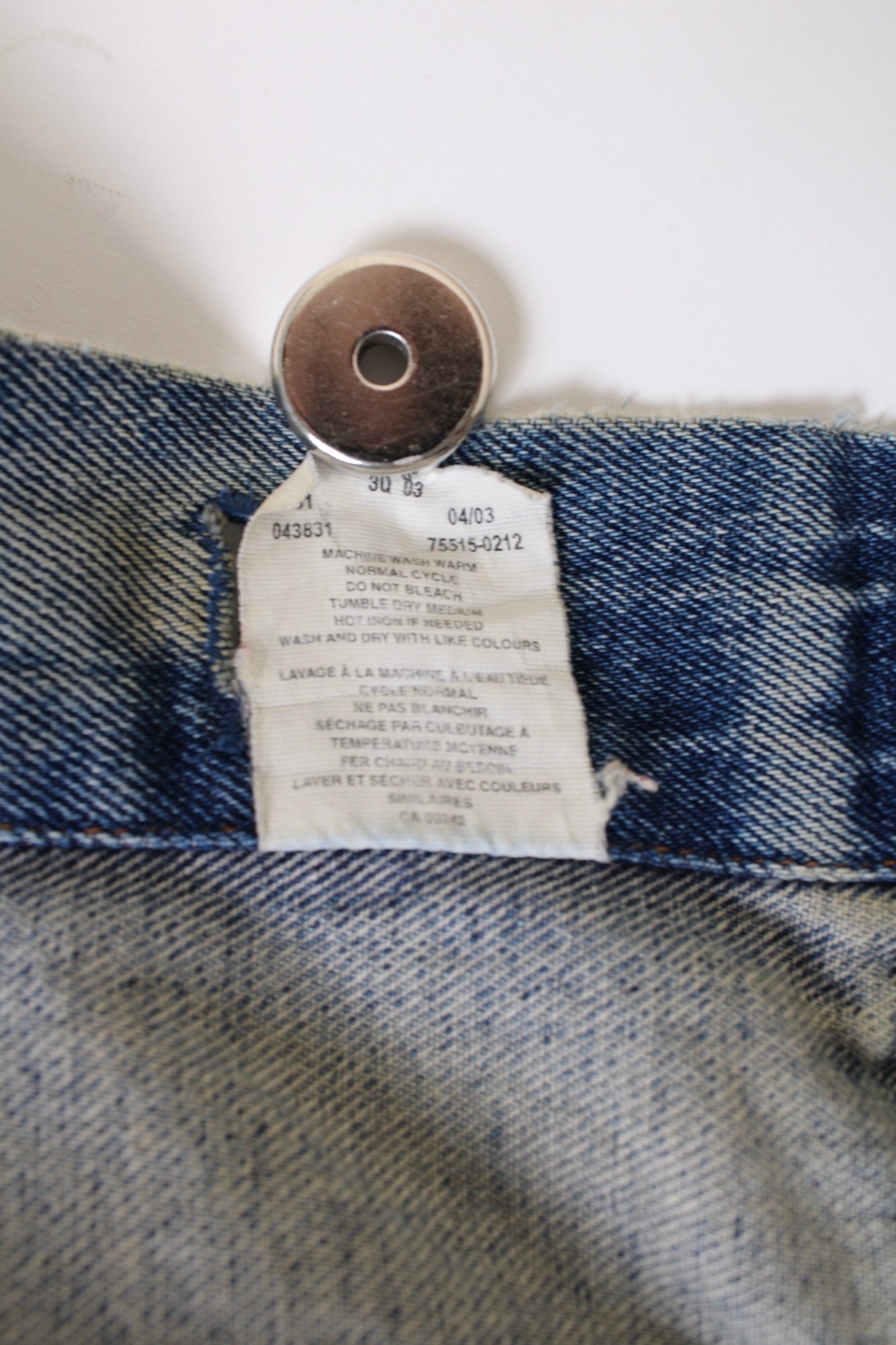 LEVIS VINTAGE DENIM TRUCKER JACKET VTG ORANGE TAB - M/L