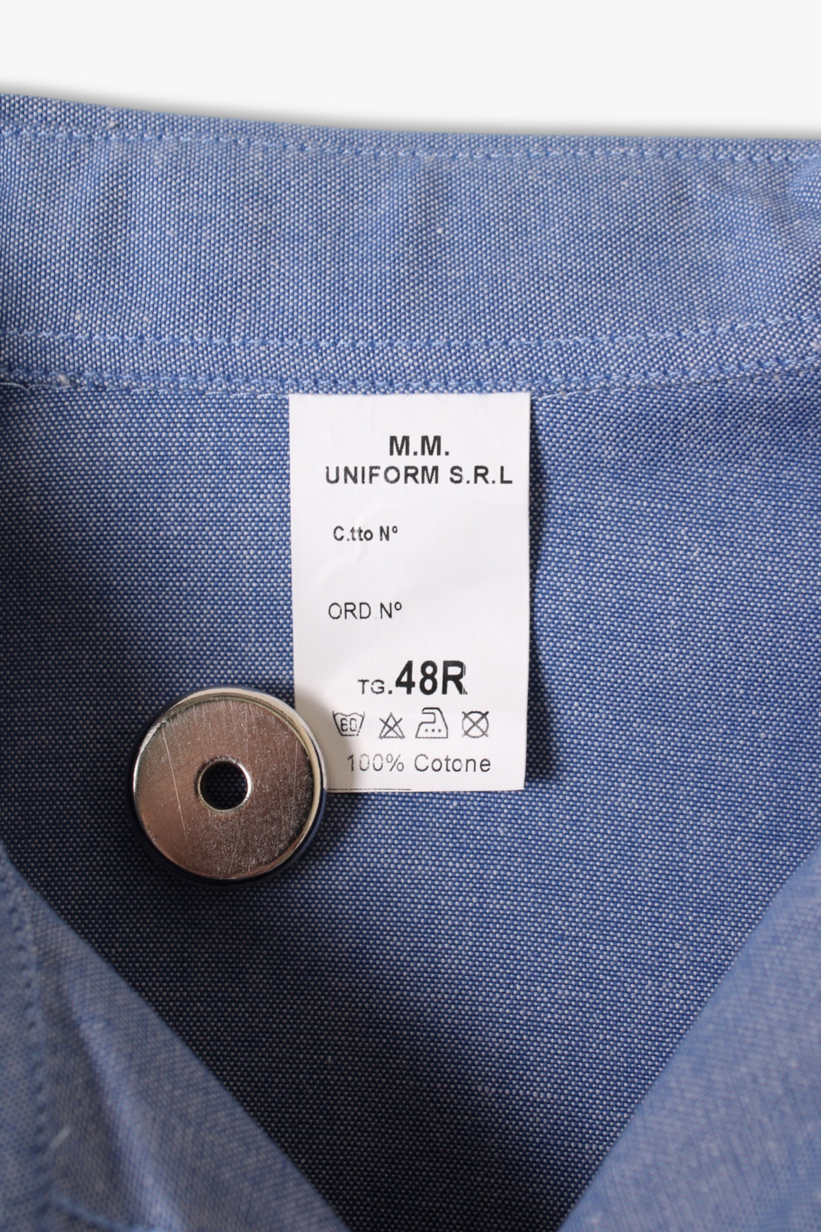 VINTAGE MARINA ITALIANA CHAMBRAY SHIRT LIGHT BLUE