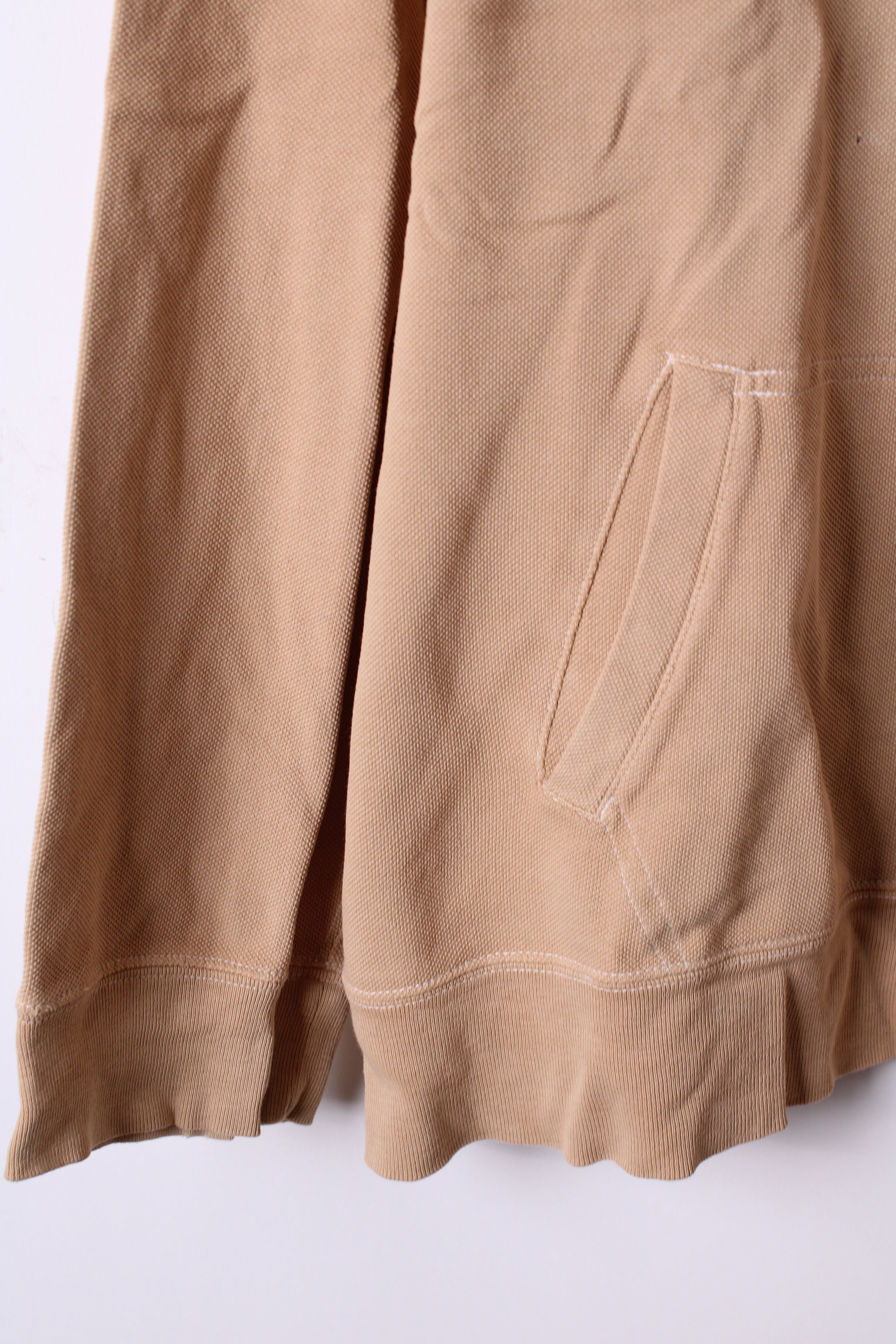RALPH LAUREN QUARTER ZIP SWEATER BEIGE - XL