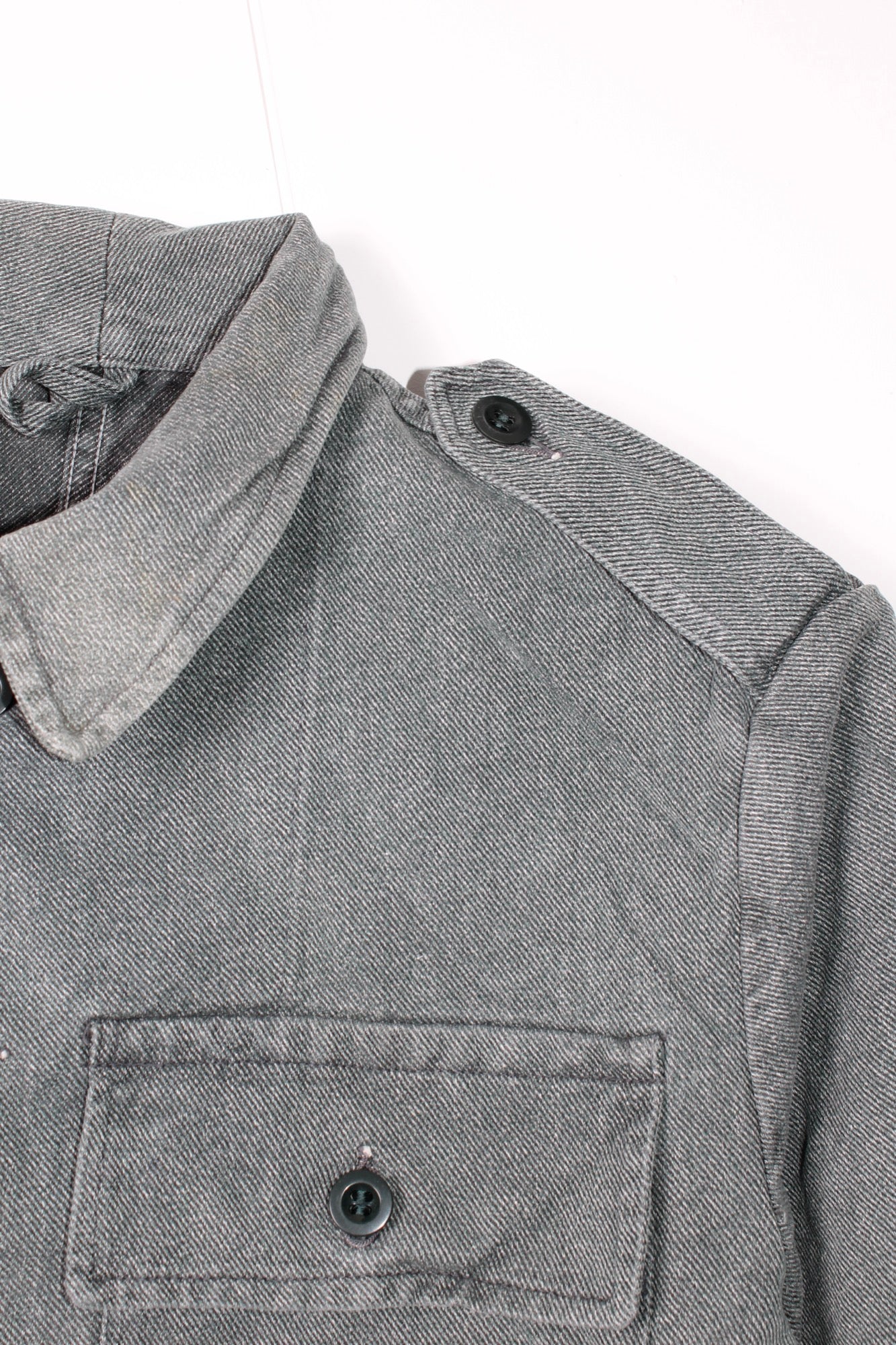 VINTAGE SWISS ARMY DENIM WORK JACKET - S/M