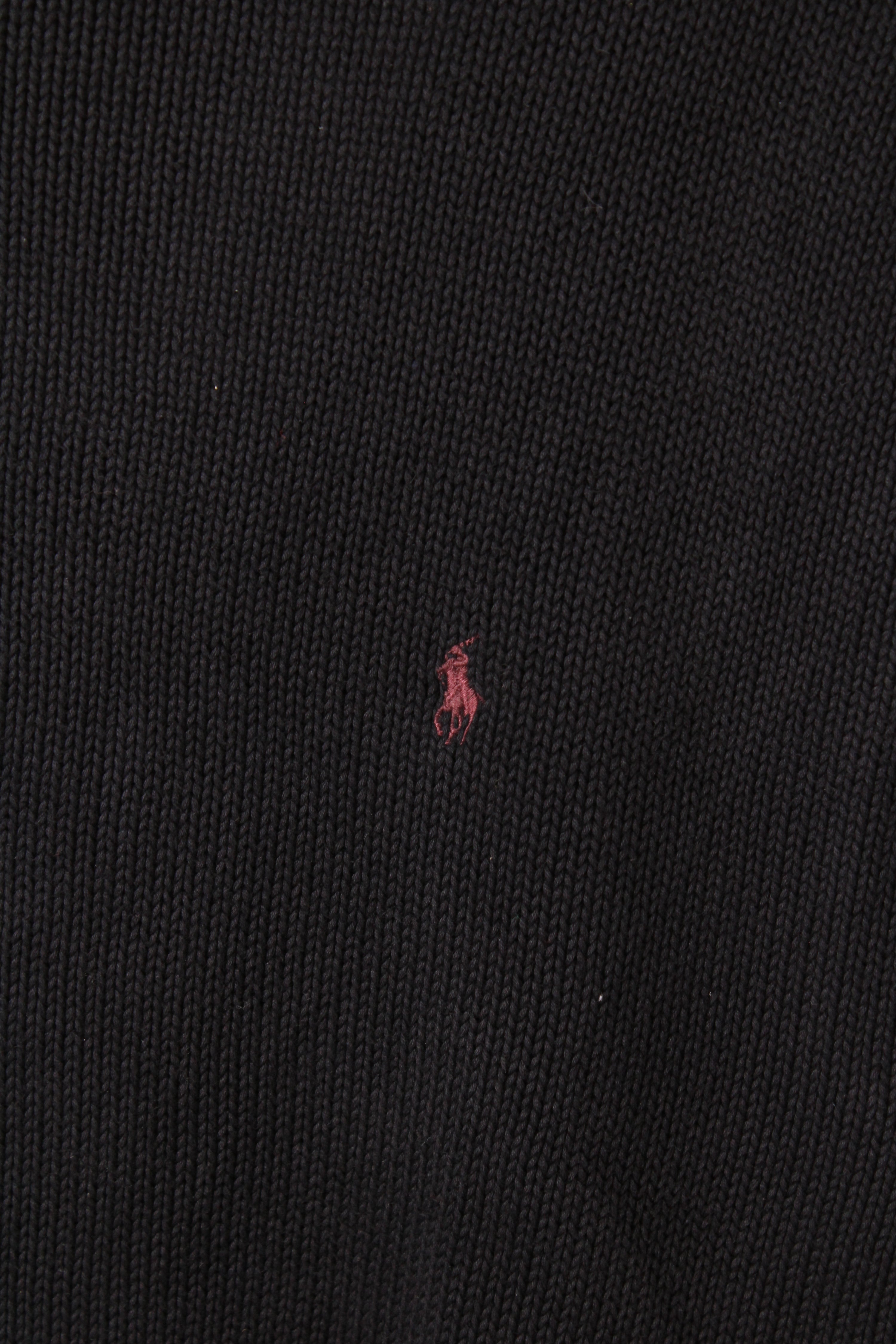 RALPH LAUREN SWEATER HEAVY COTTON BLACK - XXL