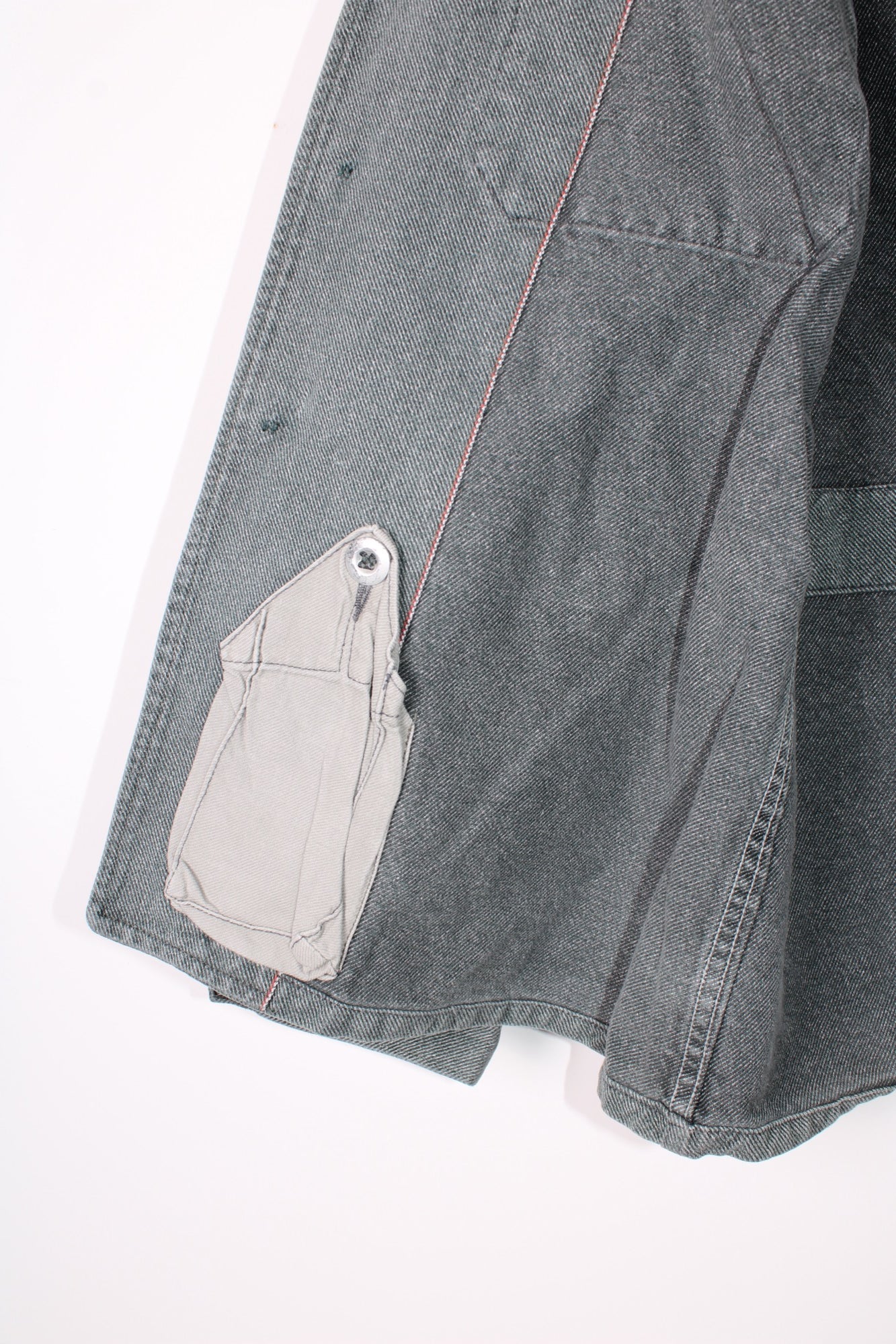 VINTAGE SWISS ARMY DENIM WORK JACKET - S/M