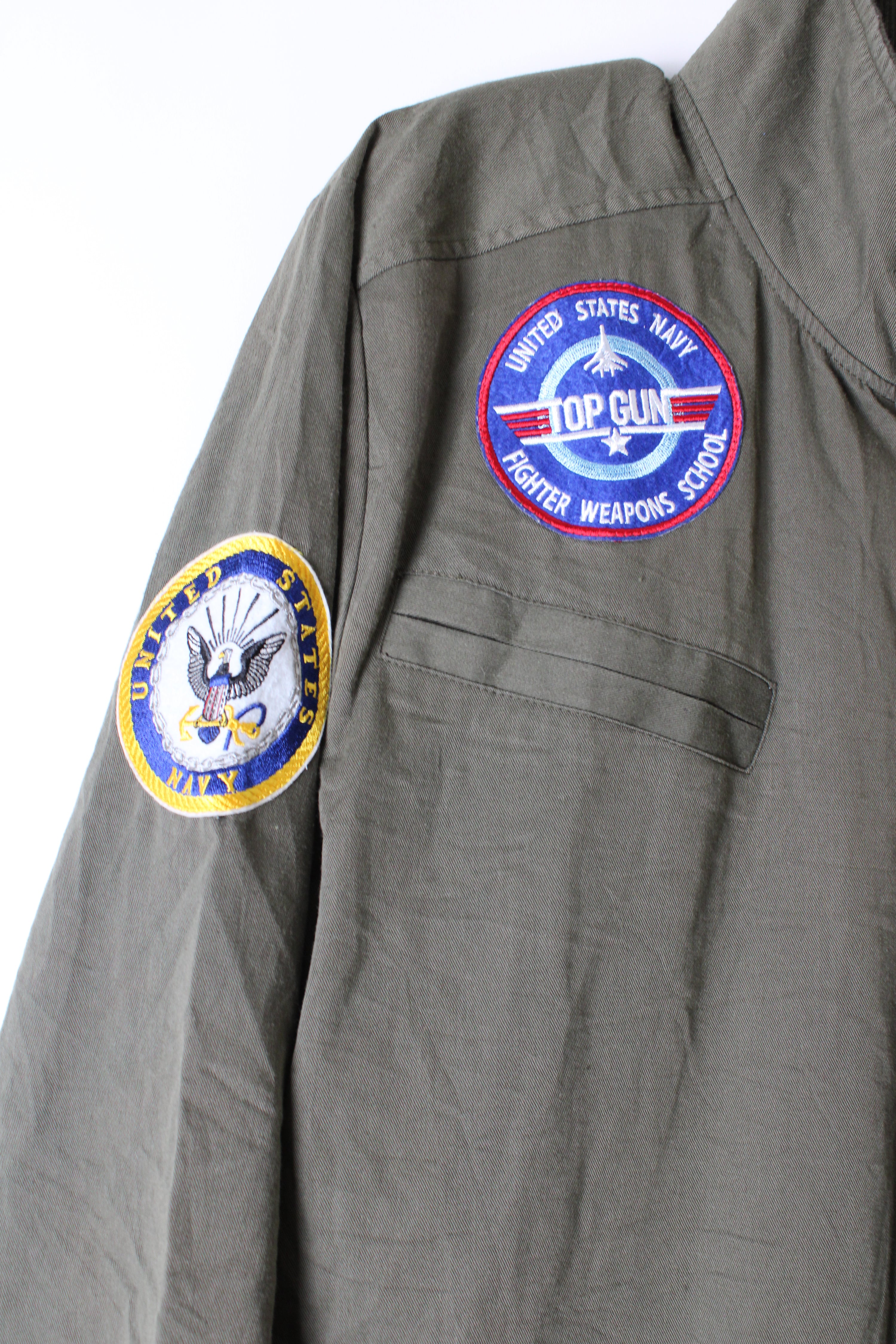 TOP GUN US NAVAL COVERALL GREEN - XL