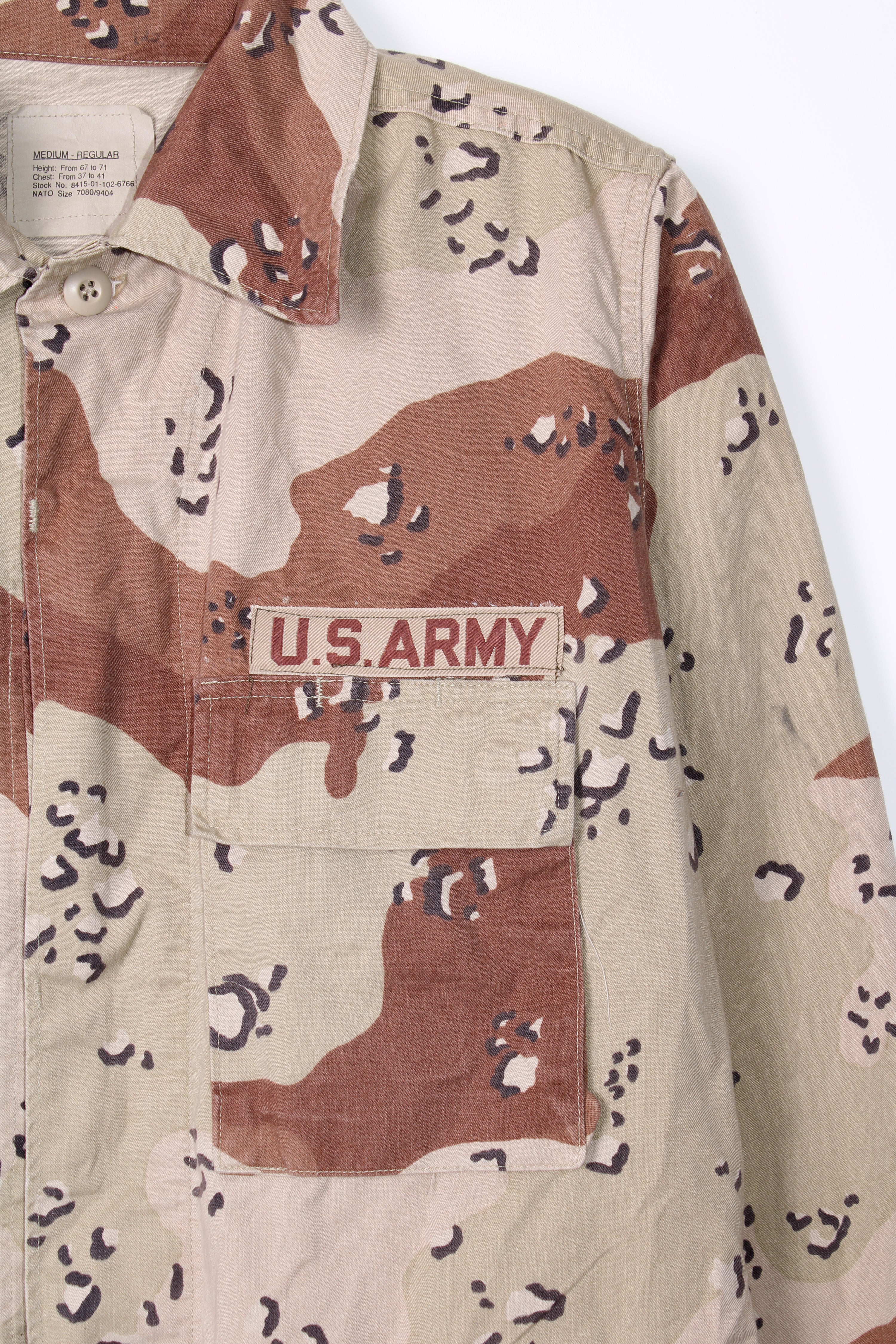 FIELD JACKET BDU US ARMY DESERT CAMO 6 COLORS CHOCOLATE CHIP - M REG