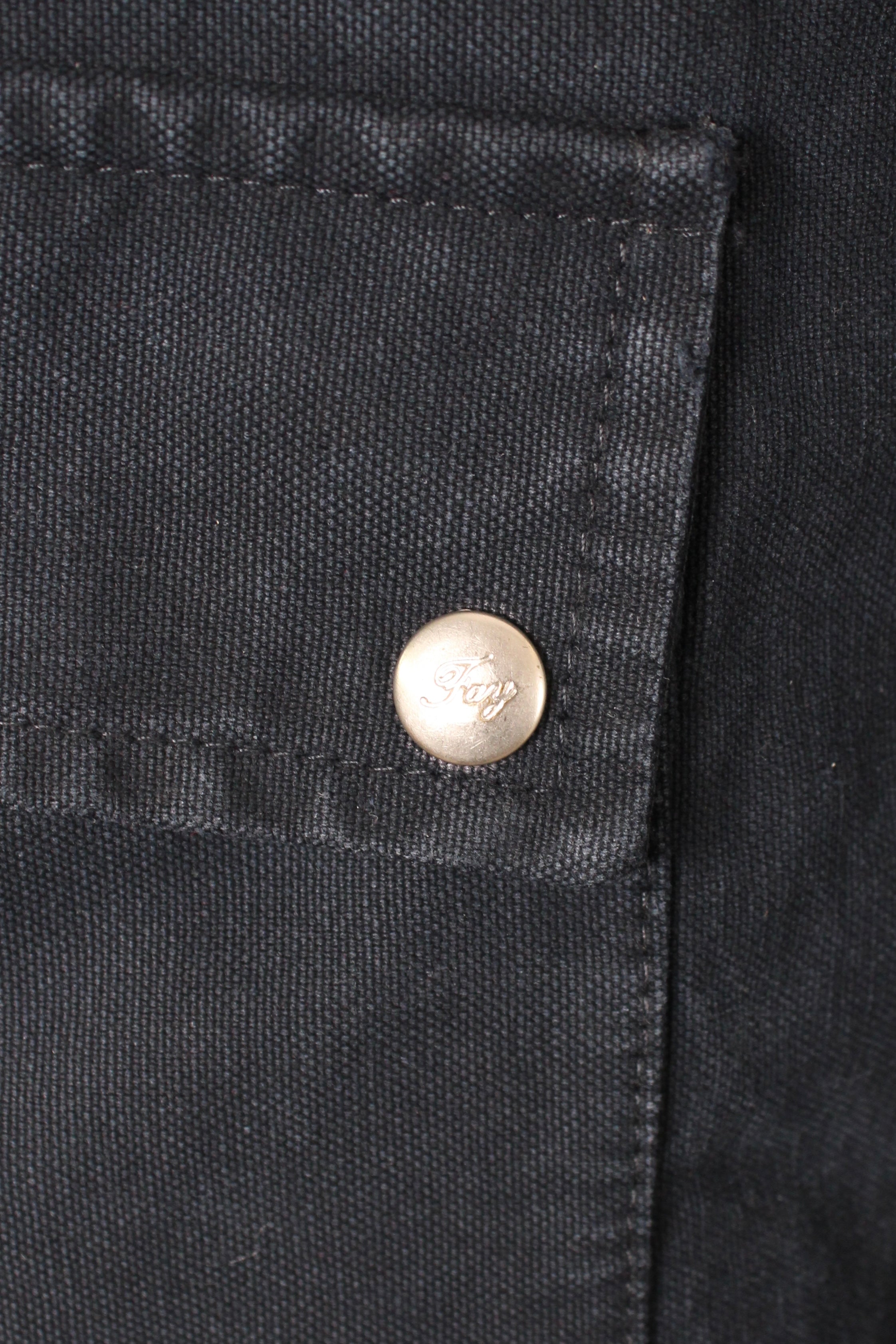 FAY 4 GANCI CANVAS FIREMAN JACKET BLUE - XXL