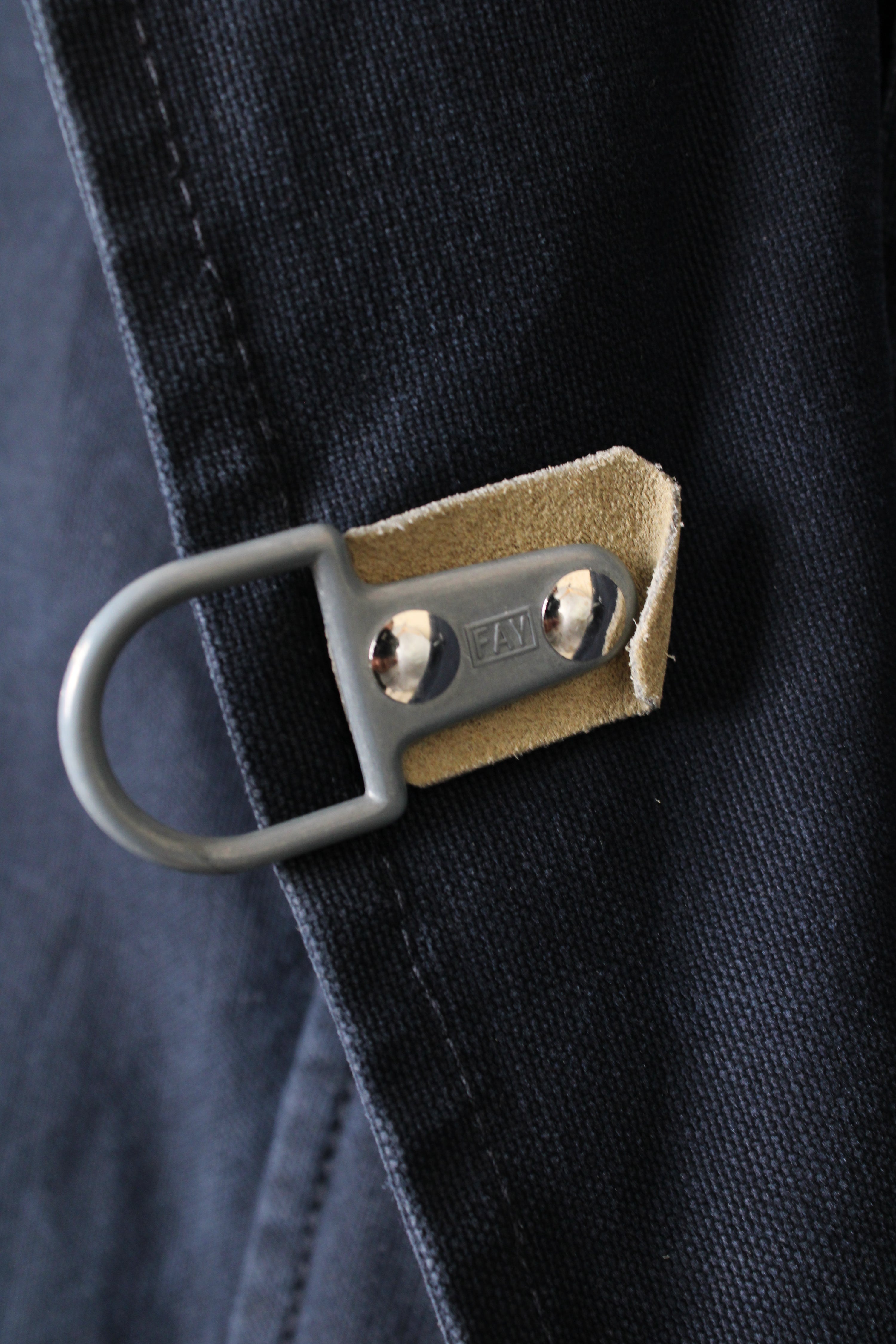 FAY 4 GANCI CANVAS FIREMAN JACKET BLUE - XXL