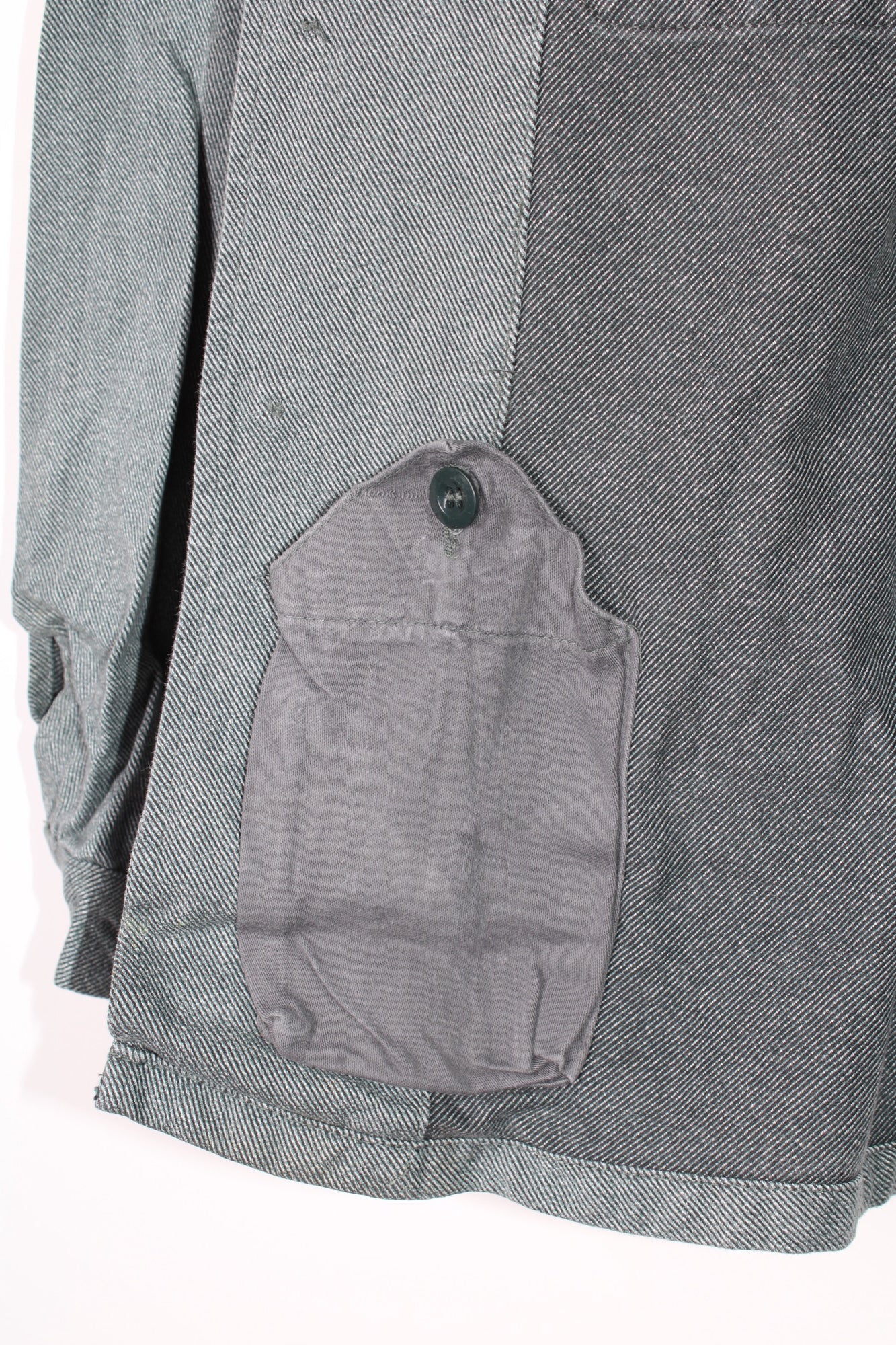 VINTAGE SWISS ARMY DENIM WORK JACKET - L/XL