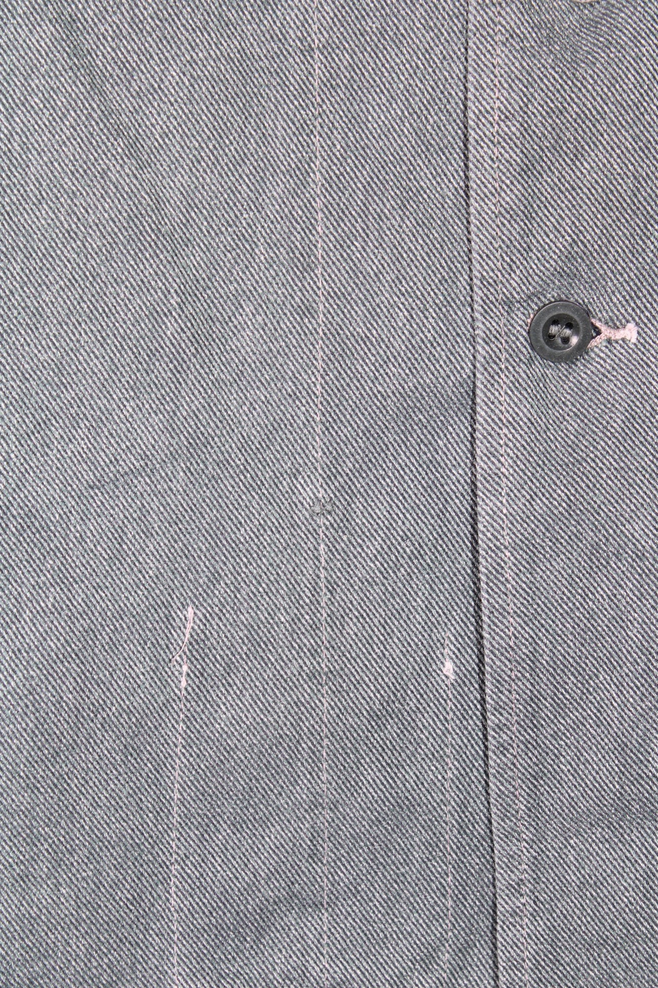VINTAGE SWISS ARMY DENIM WORK JACKET - S