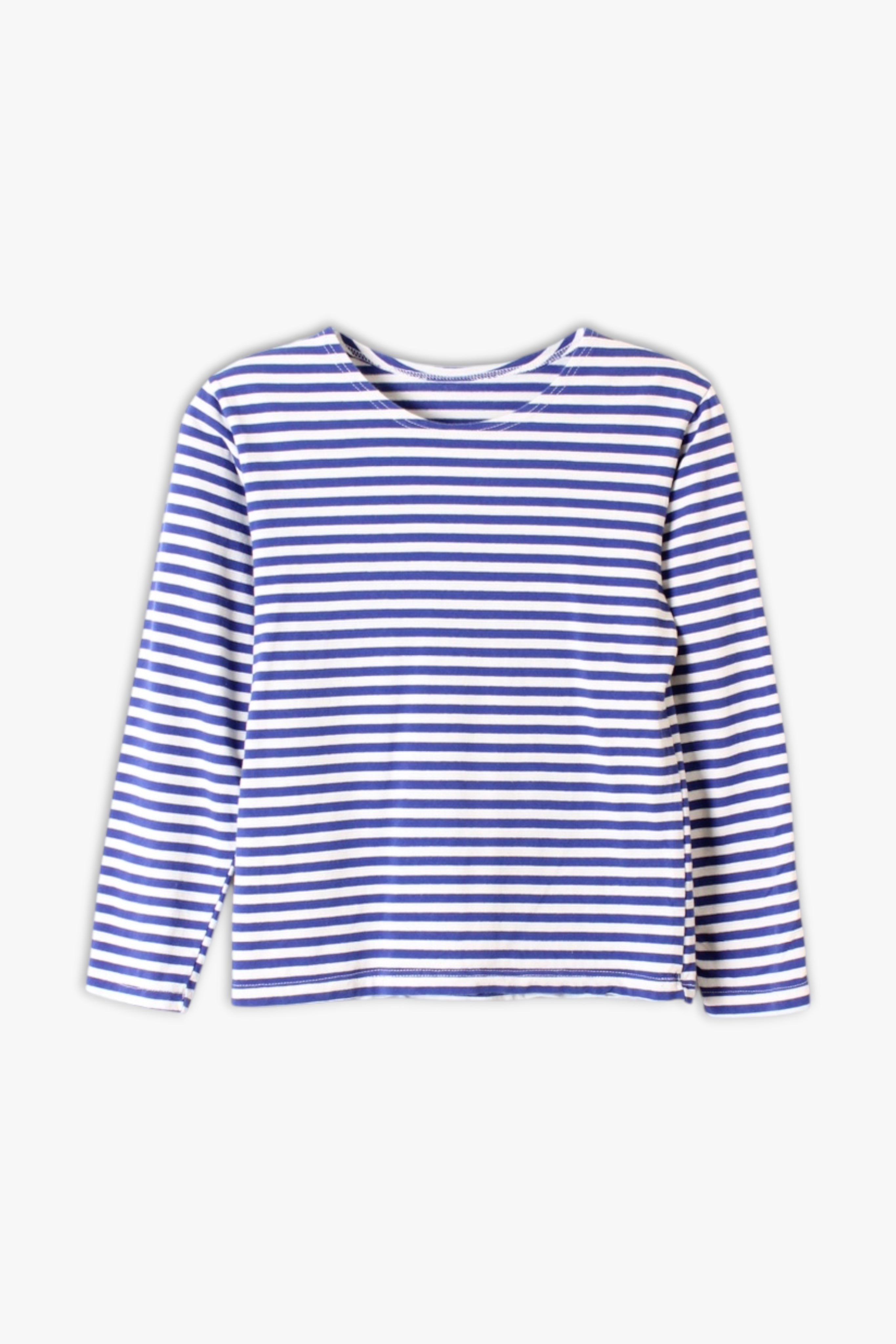 TELNYASHKA STRIPED COTTON LONG SLEEVE SHIRT RUSSIAN ARMY BLUE