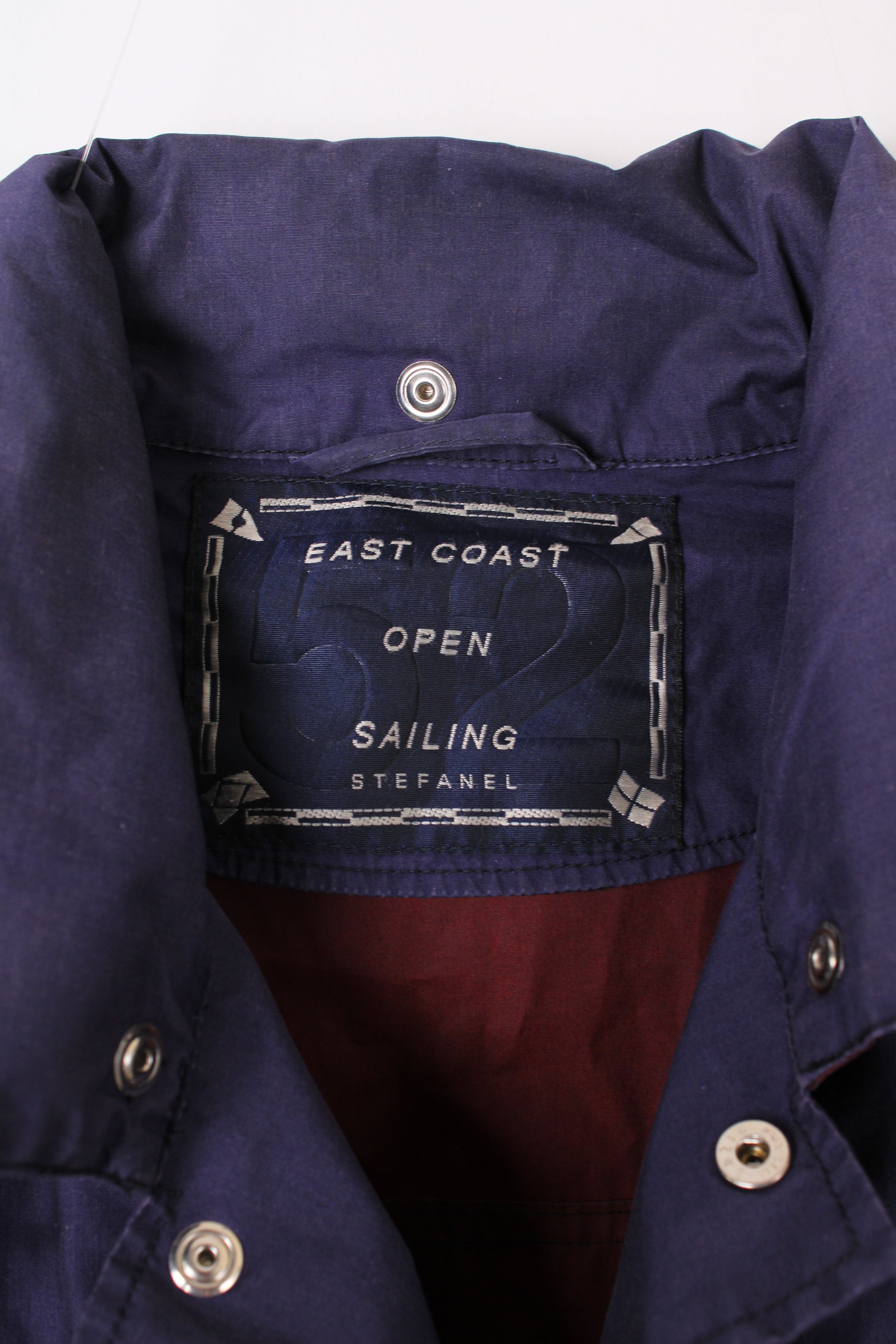 VINTAGE FIREMAN JACKET 3 HOOKS BLUE MADE IN ITALY - M/L