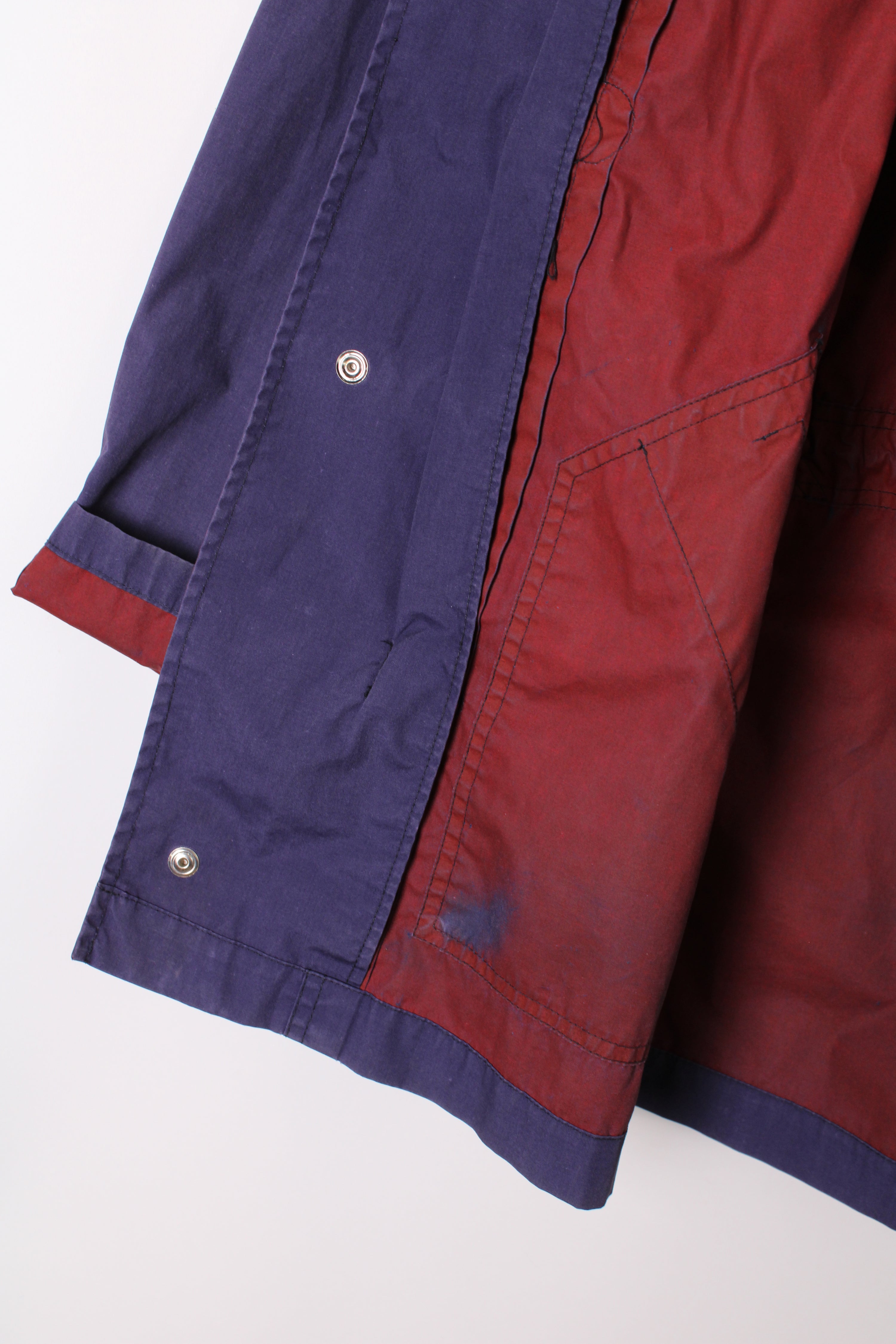 VINTAGE FIREMAN JACKET 3 HOOKS BLUE MADE IN ITALY - M/L