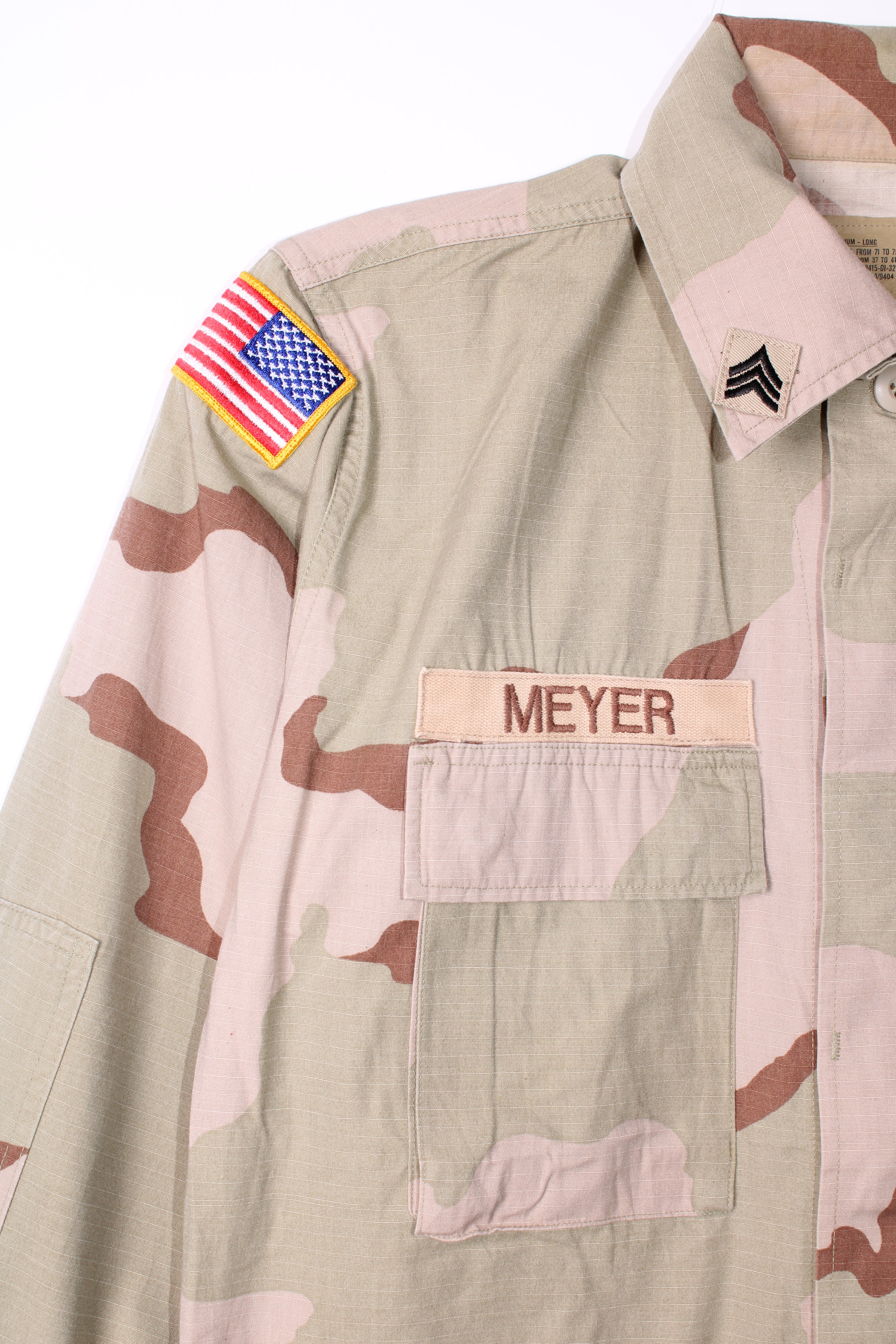 FIELD JACKET BDU US ARMY DESERT CAMO 3 COLORS - M LONG