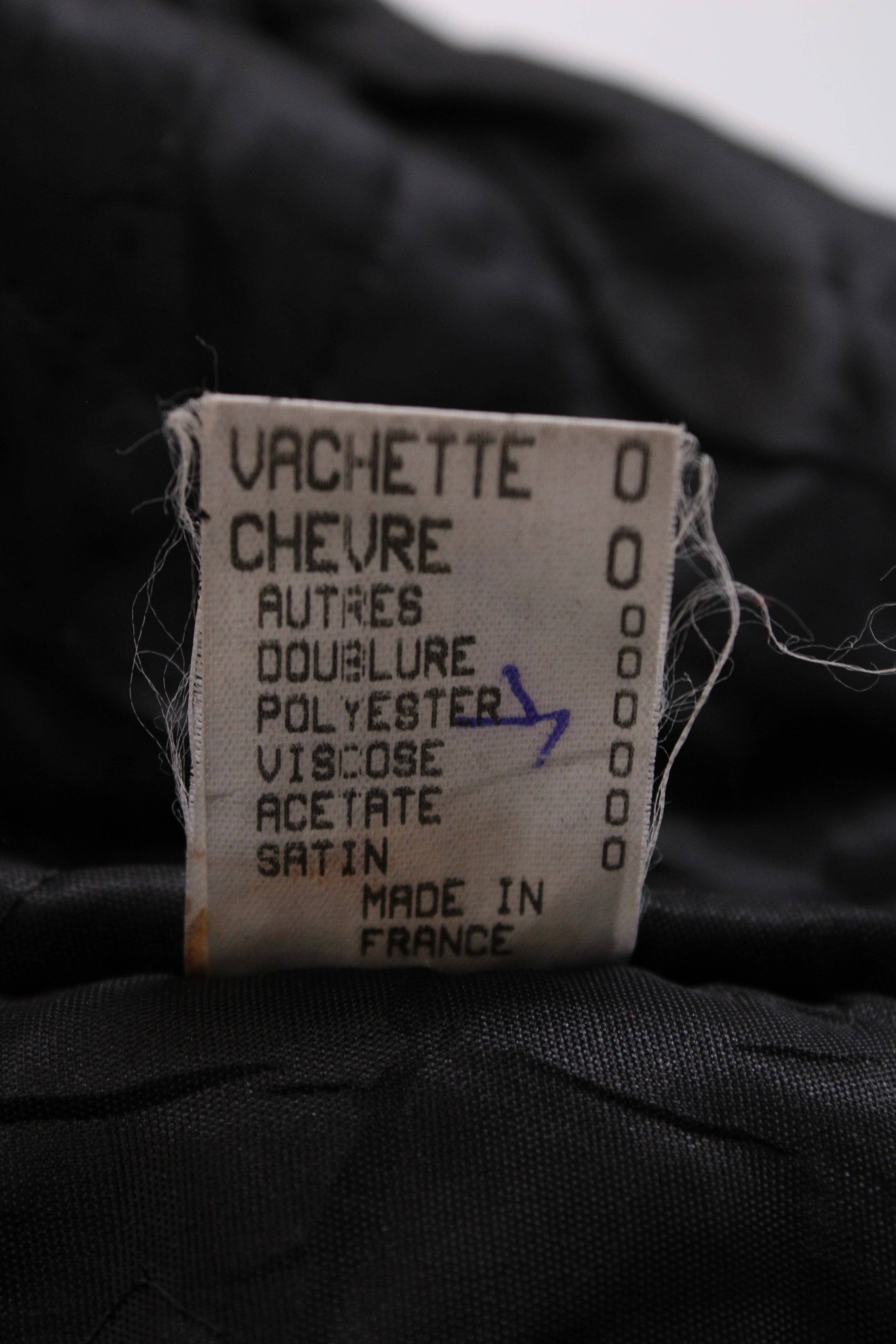 VINTAGE FIREMAN LEATHER JACKET BLACK - S/M