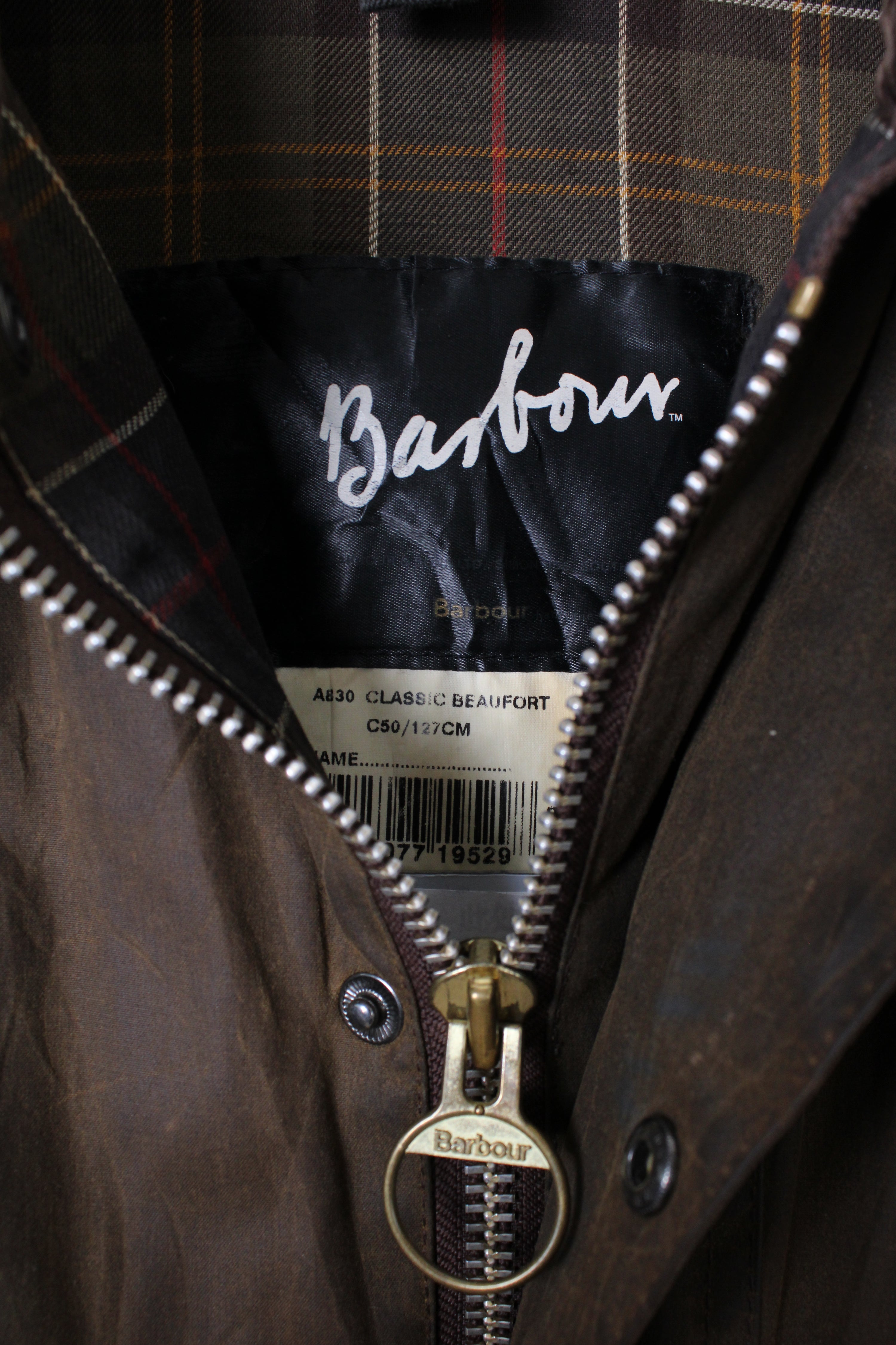 BARBOUR BEAUFORT WAXED JACKET BROWN - XL/XXL