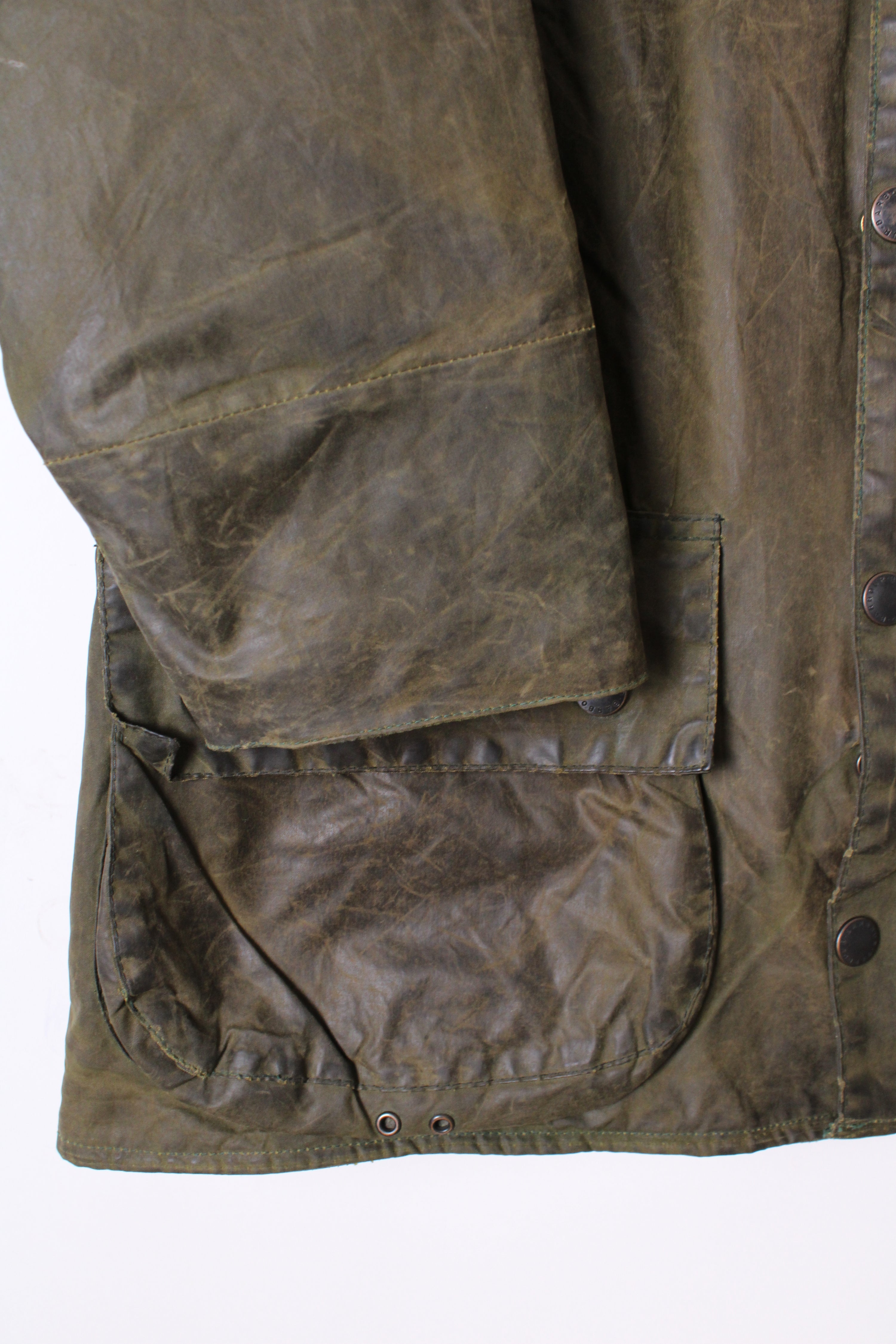 BARBOUR BEAUFORT WAXED JACKET GREEN - S/M