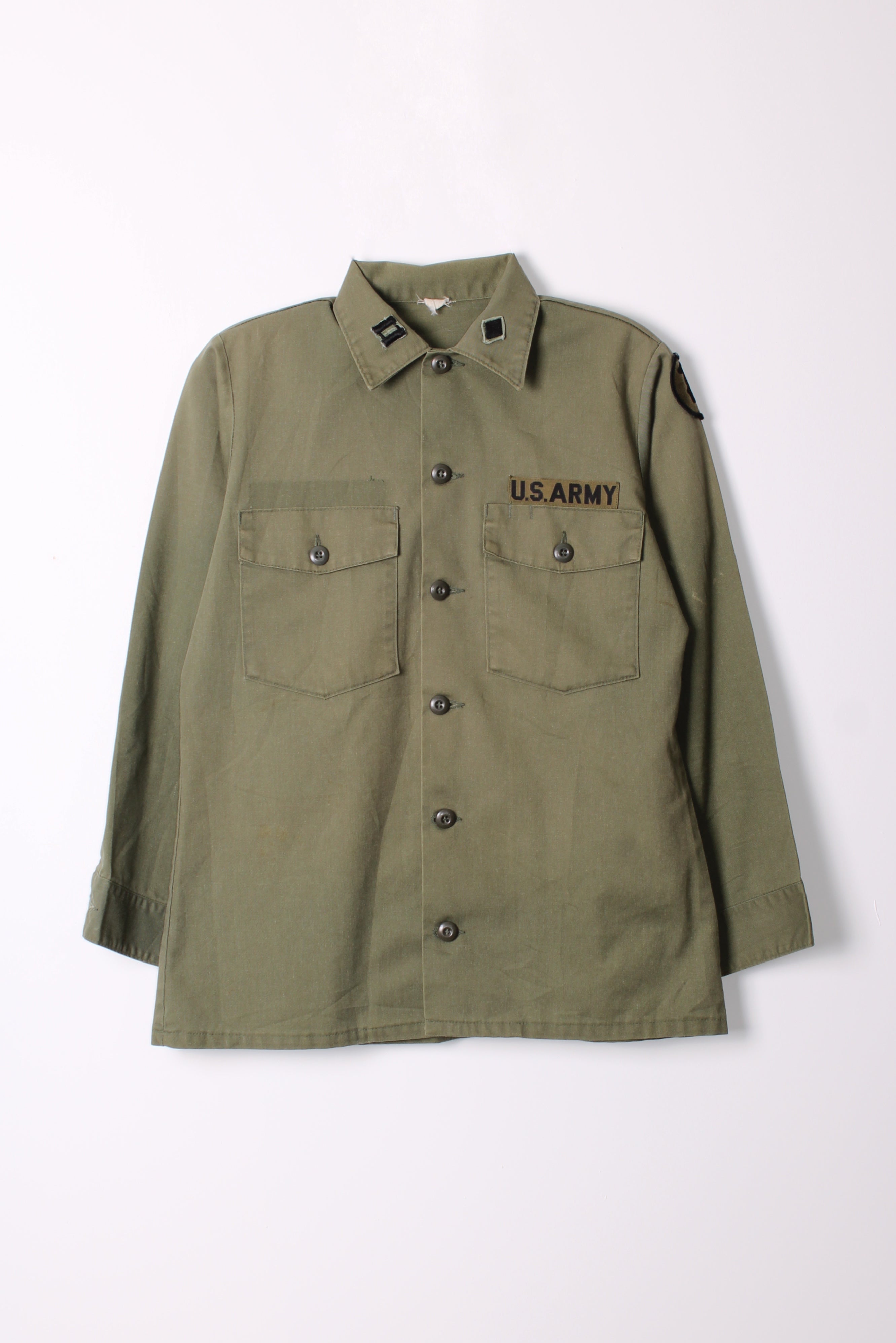 US ARMY OG 507 FATIGUE SHIRT GREEN - M/L