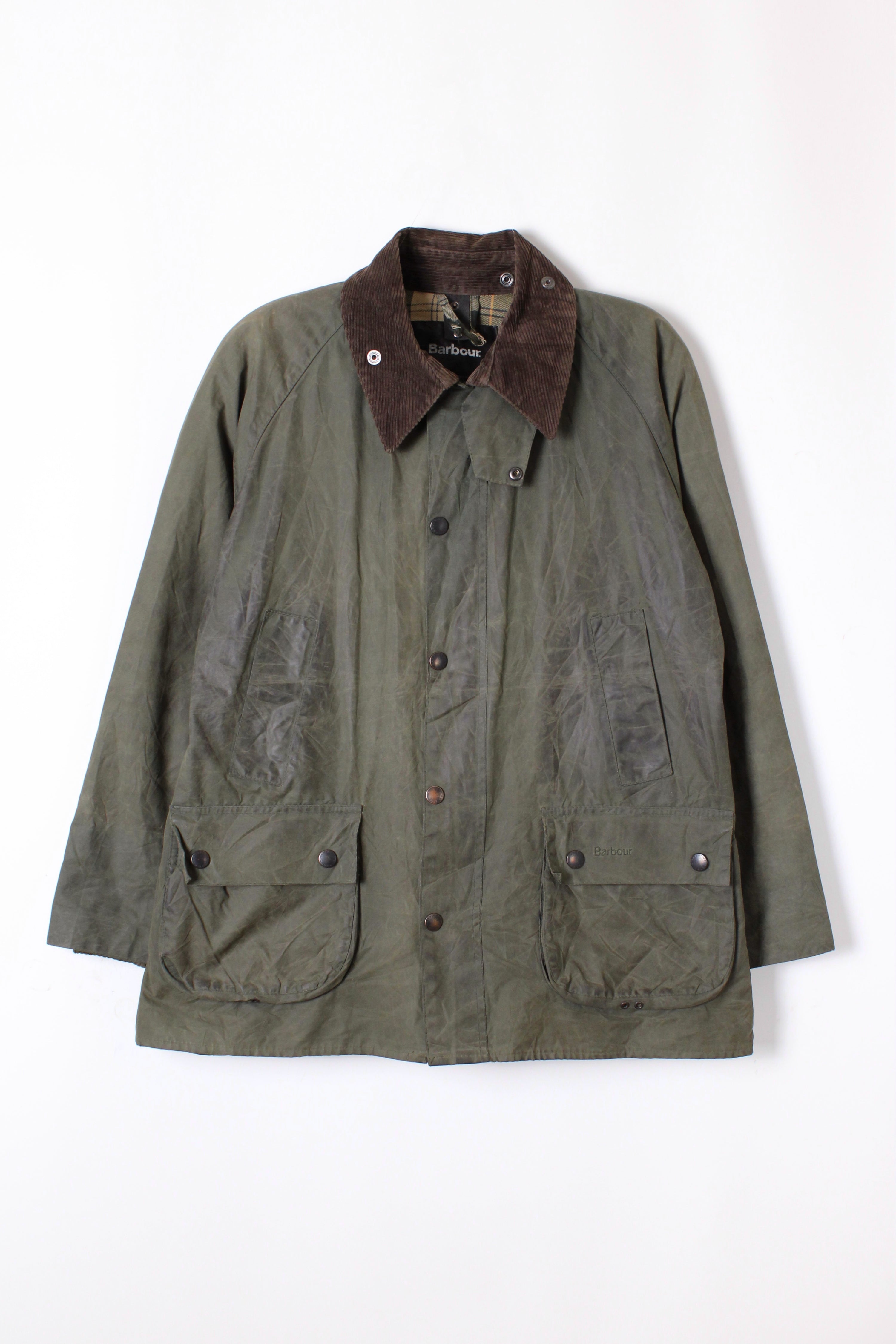 BARBOUR BEDALE WAXED JACKET GREEN - M/L