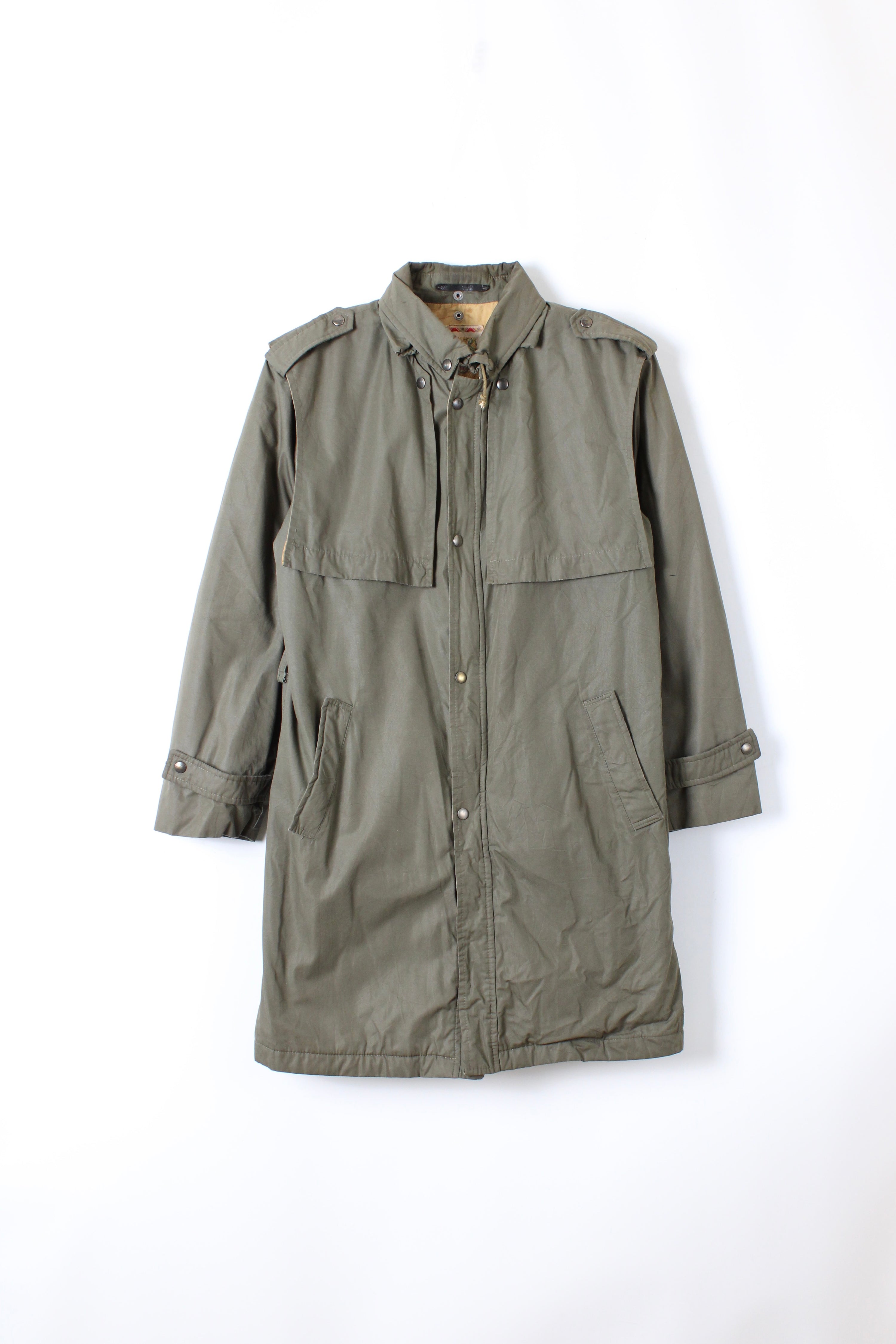 VINTAGE MCGREGOR PARKA COAT KHAKI GREEN - M/L