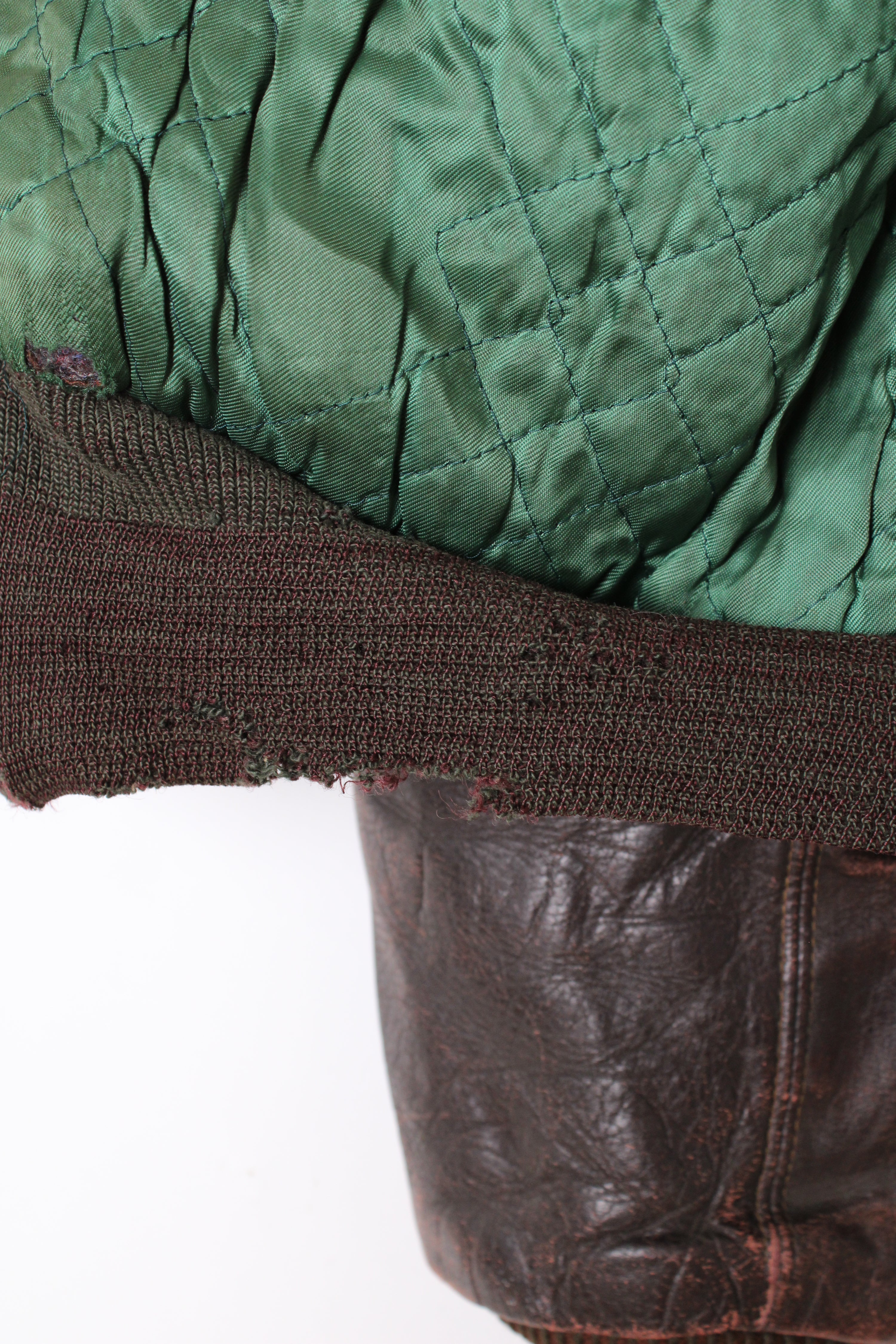 VINTAGE WINDWARD 1950S LEATHER FLIGHT JACKET BROWN - M/L