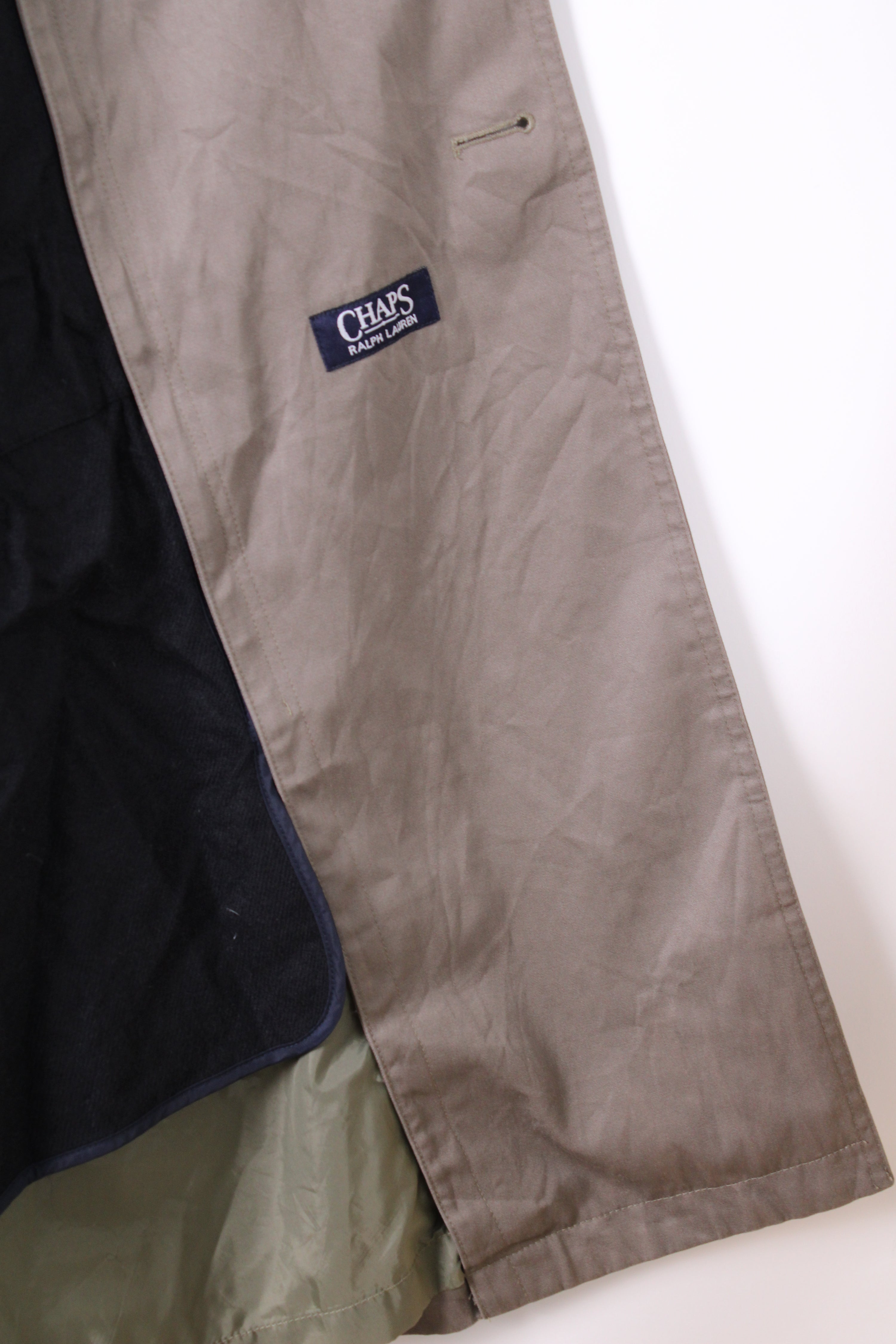 VINTAGE RALPH LAUREN TRENCH COAT BEIGE - L/XL
