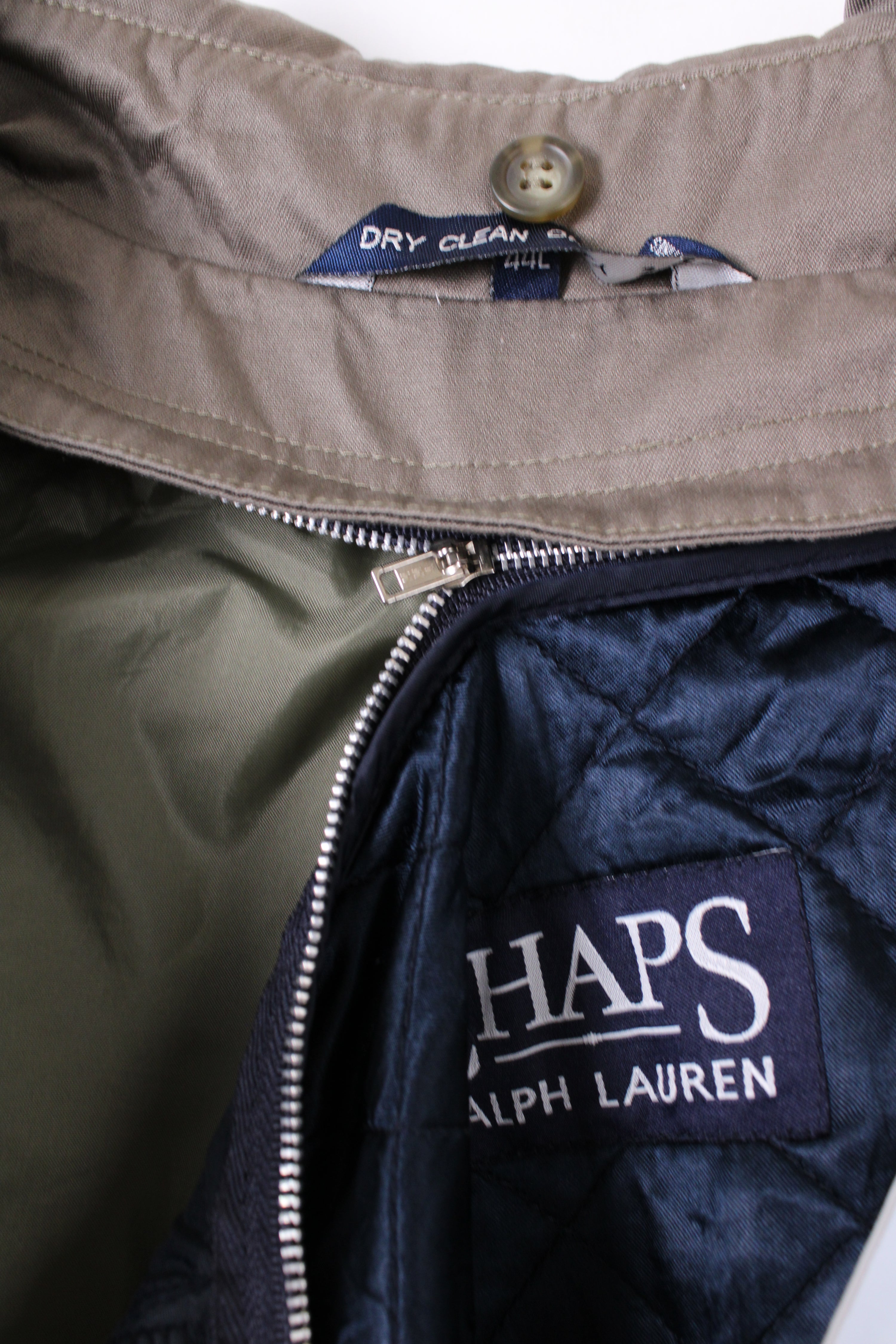 VINTAGE RALPH LAUREN TRENCH COAT BEIGE - L/XL