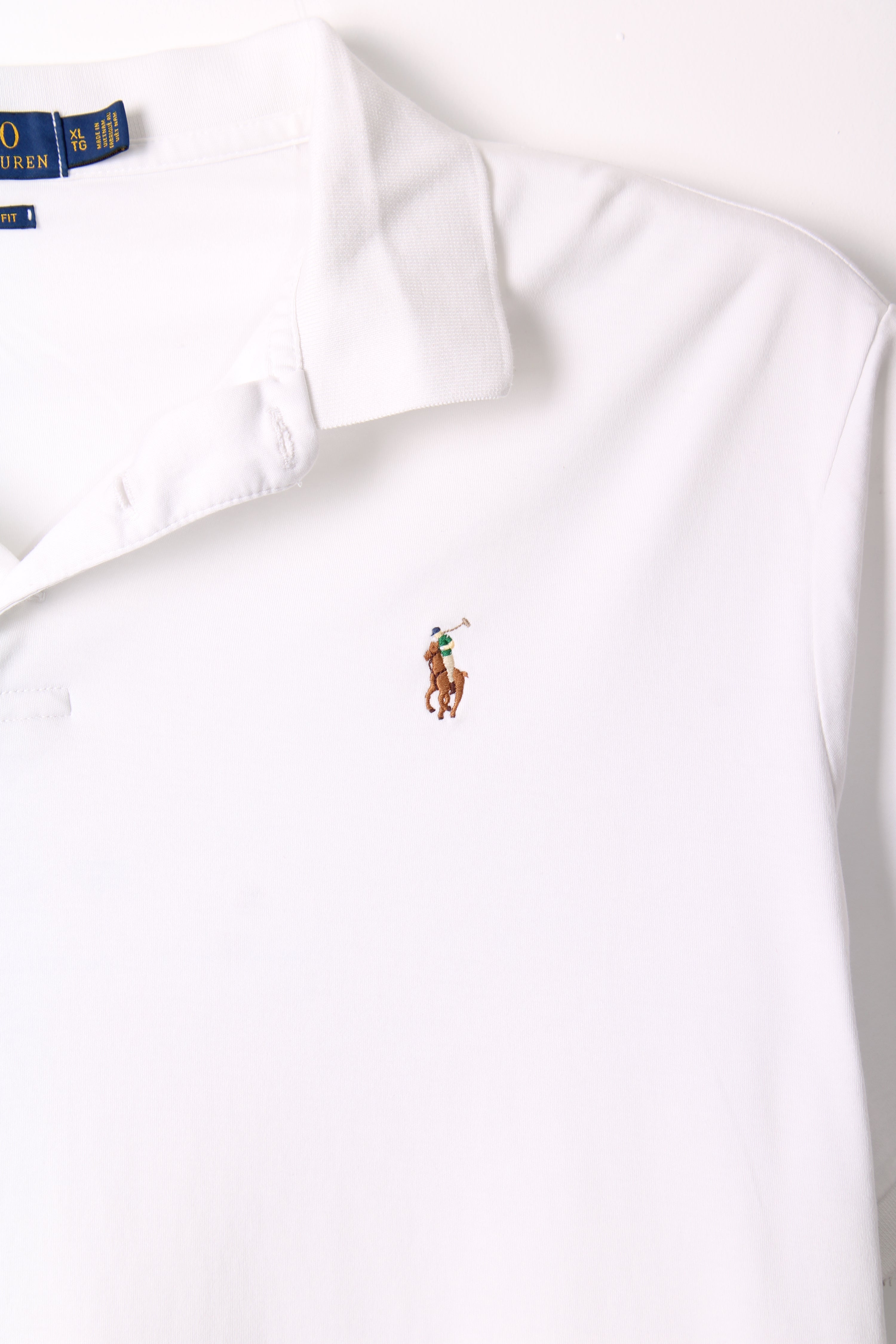RALPH LAUREN POLO SHIRT WHITE - XL