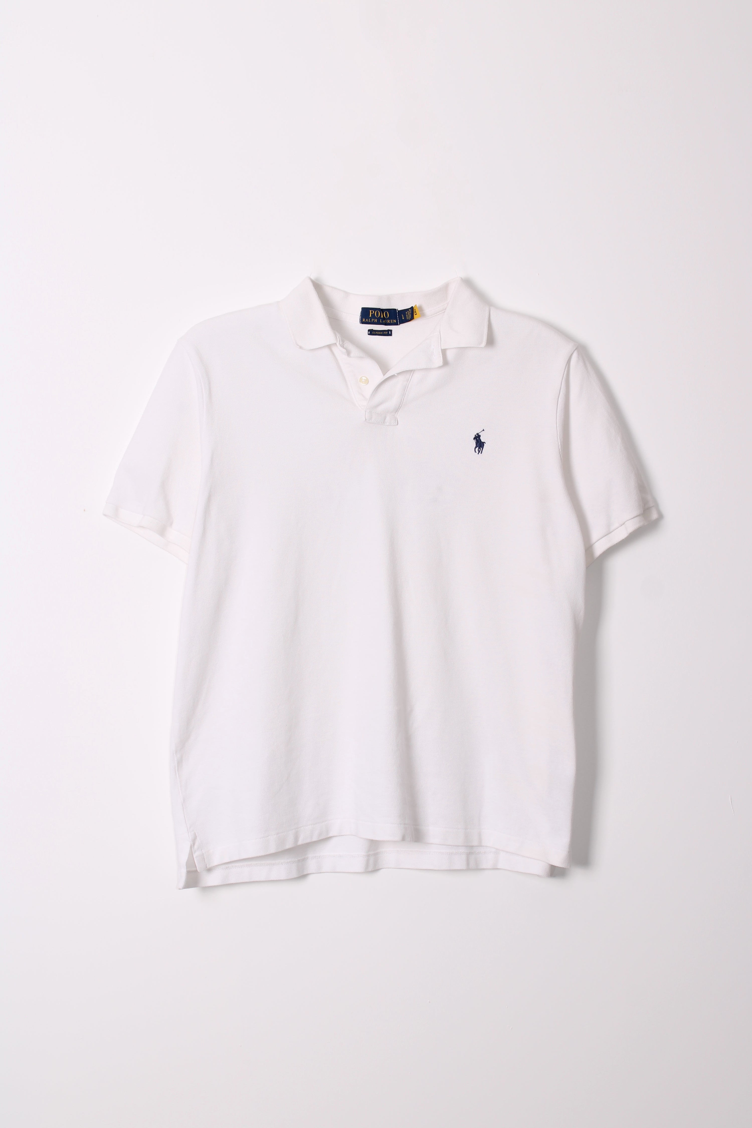 RALPH LAUREN POLO SHIRT WHITE - L