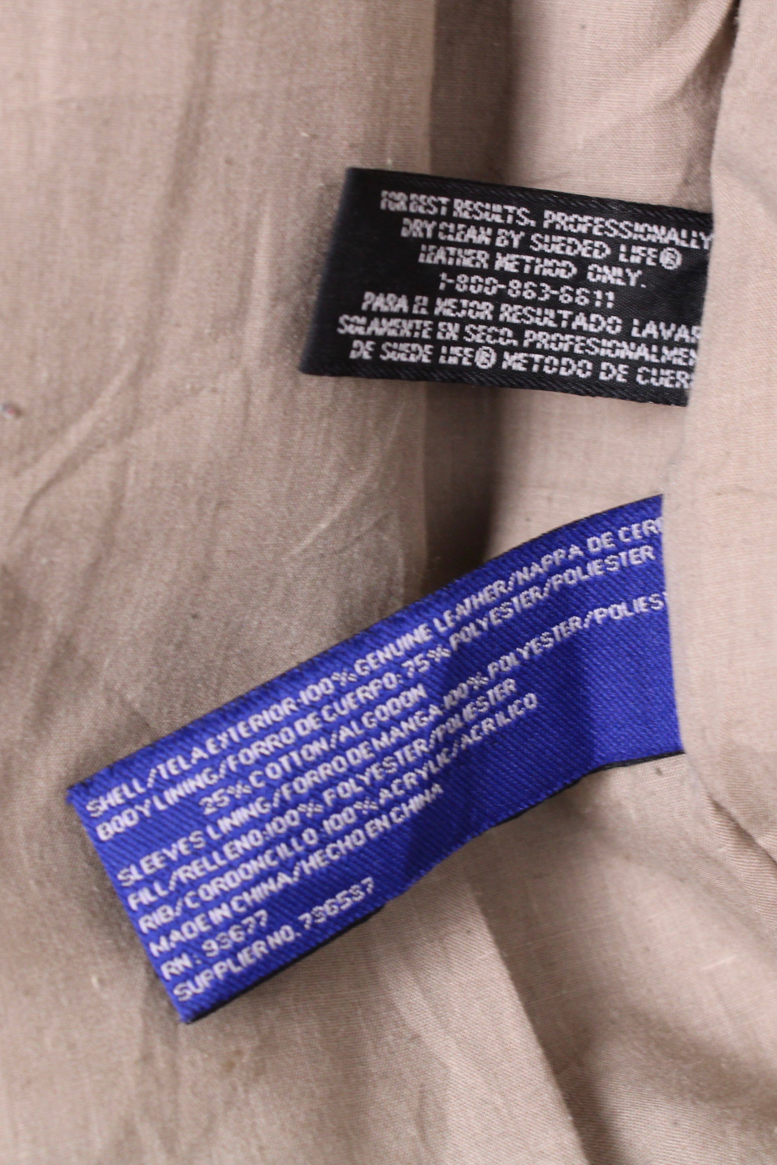 VINTAGE AIR FORCE A2 LEATHER JACKET BLACK - XL