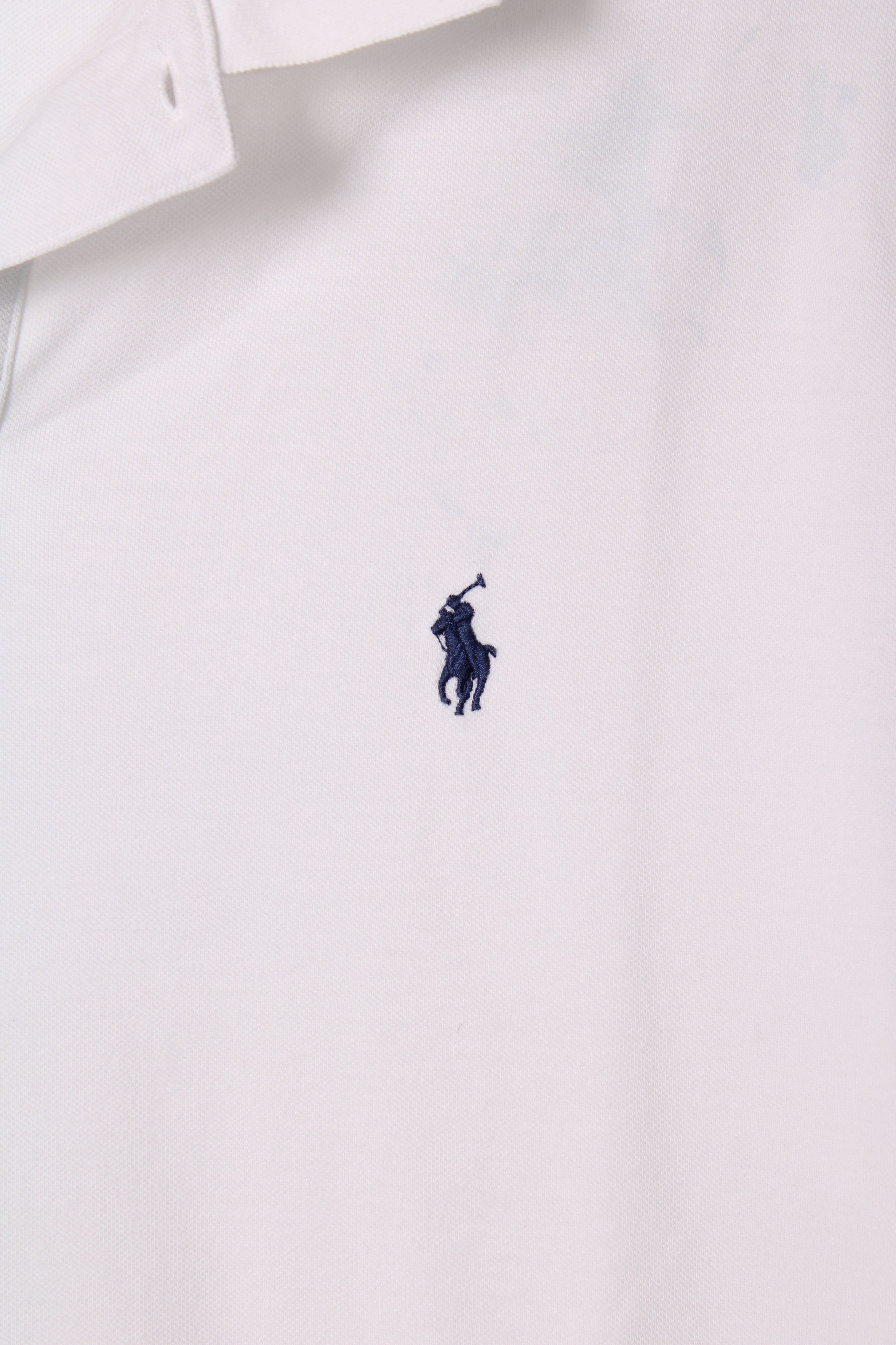 RALPH LAUREN POLO SHIRT WHITE BIG EMBROIDERY - XL