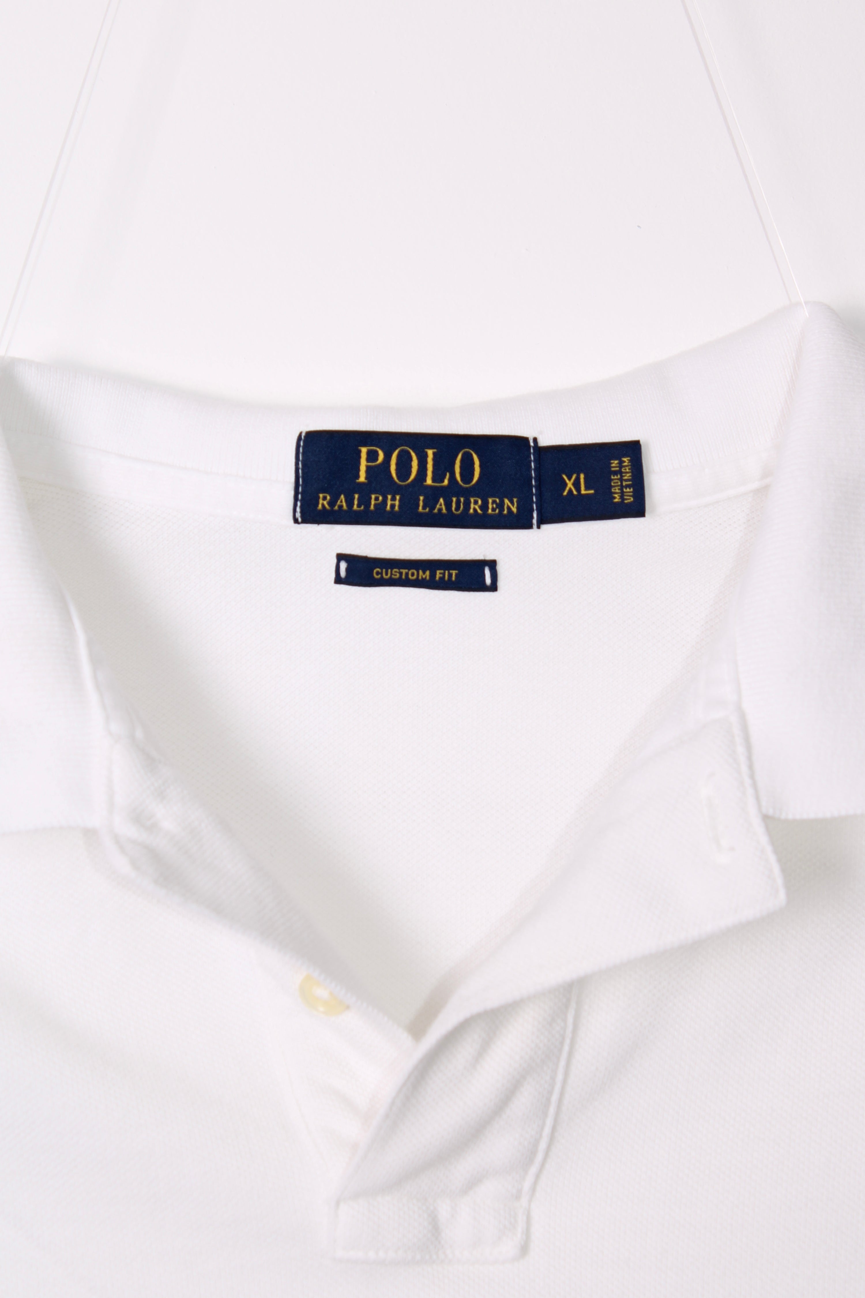 RALPH LAUREN POLO SHIRT WHITE - XL