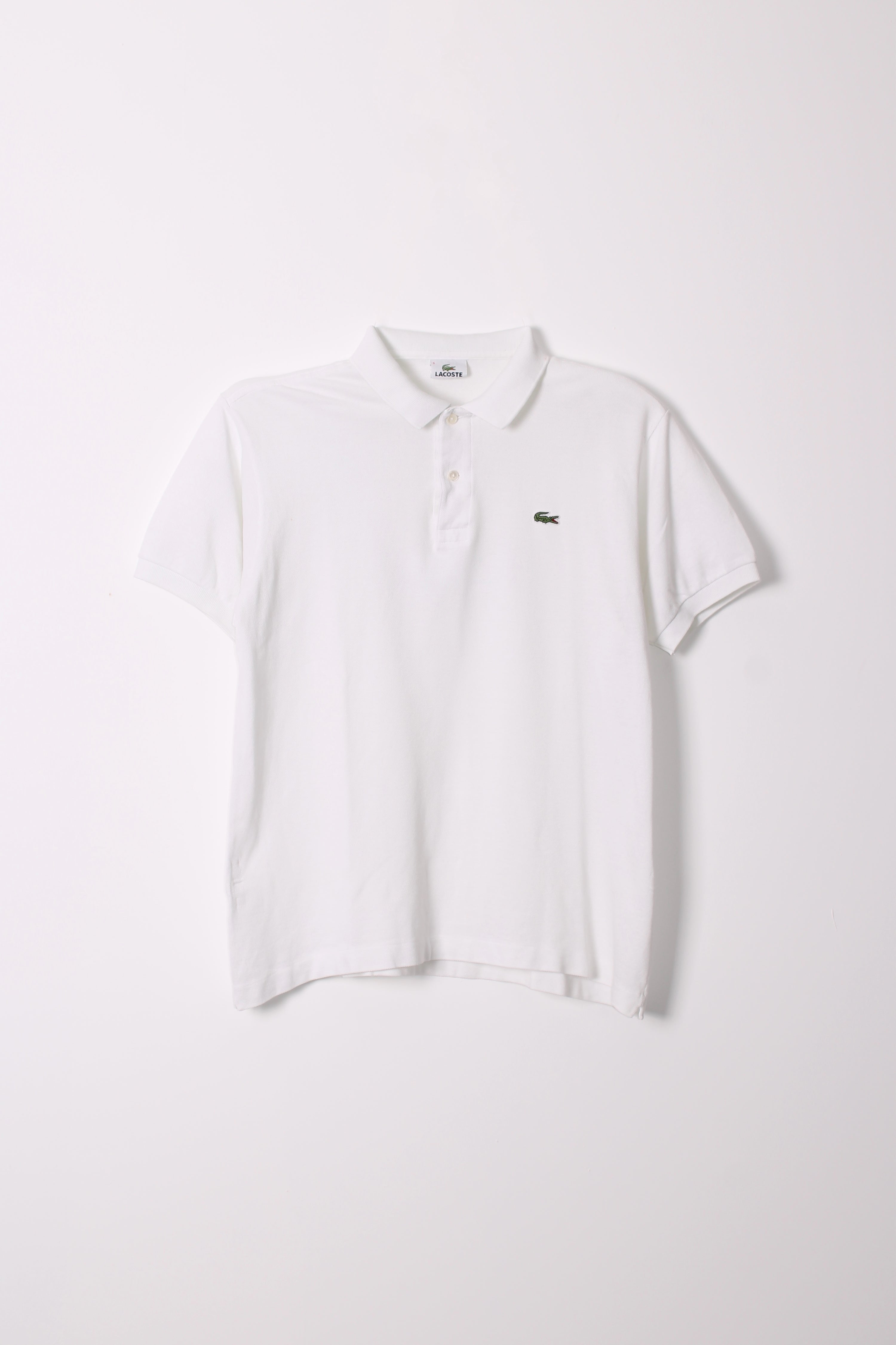 LACOSTE POLO SHIRT WHITE - L