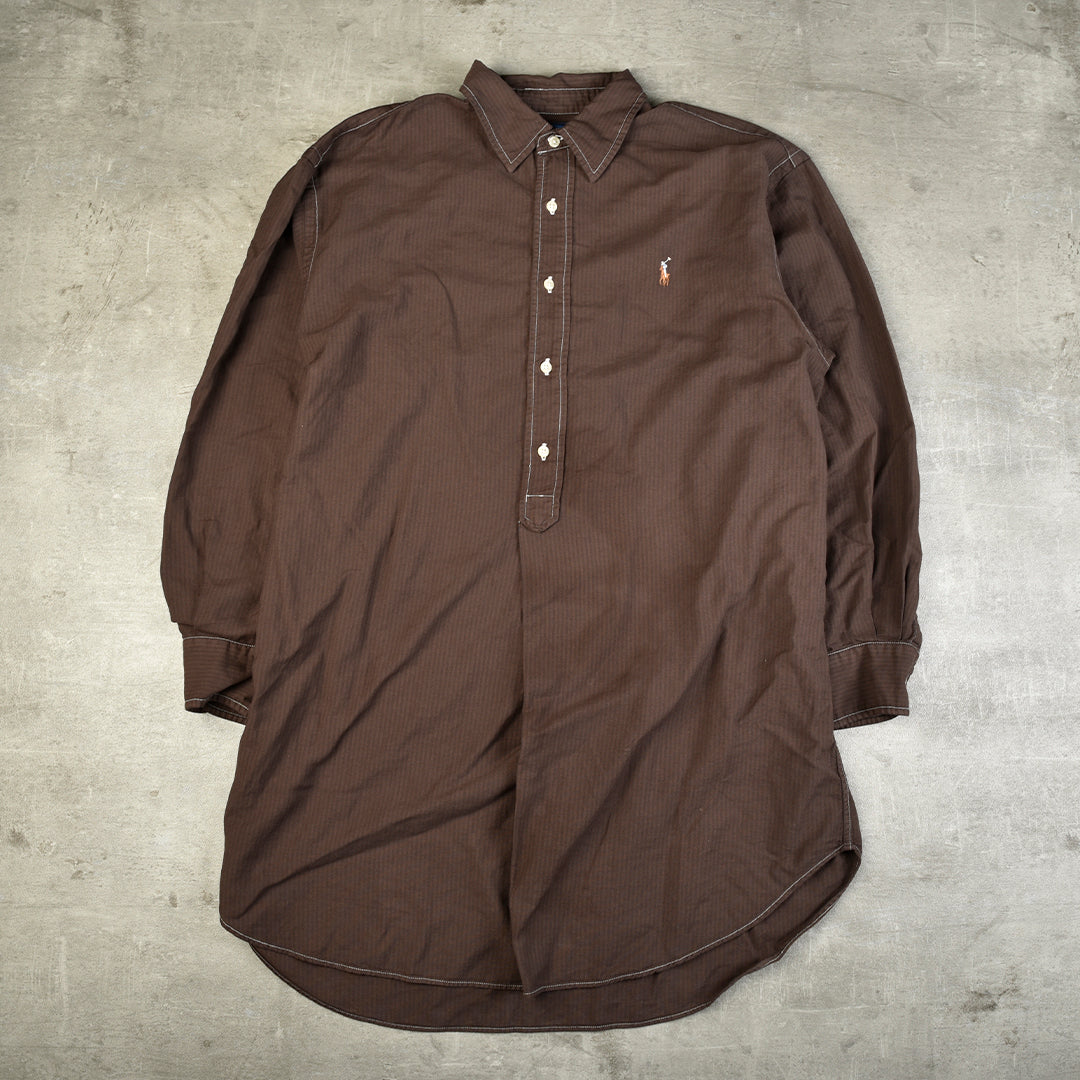 VINTAGE  SHIRT BROWN - LARGE