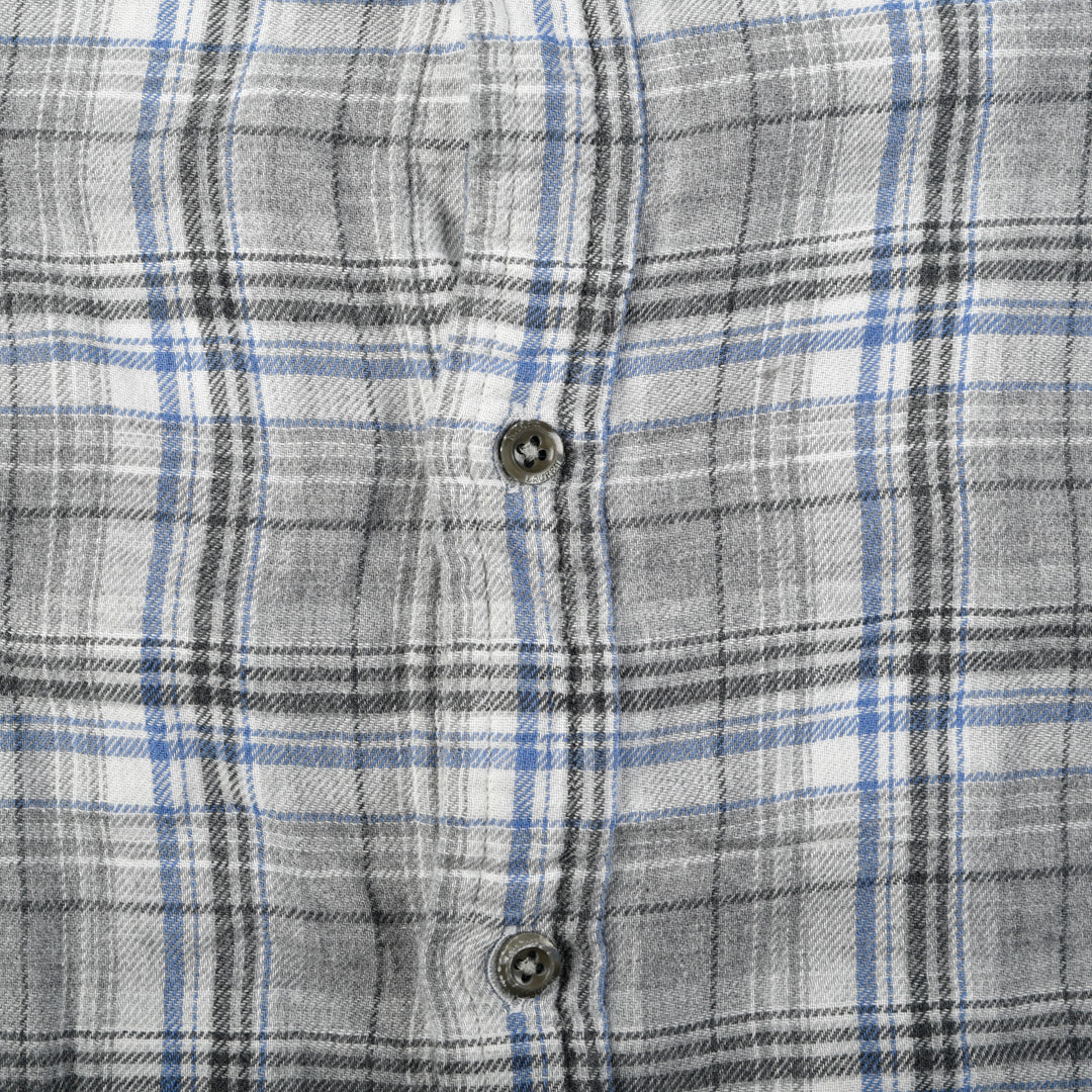 VINTAGE CHECKERED SHIRT GREY/BLUE- XL