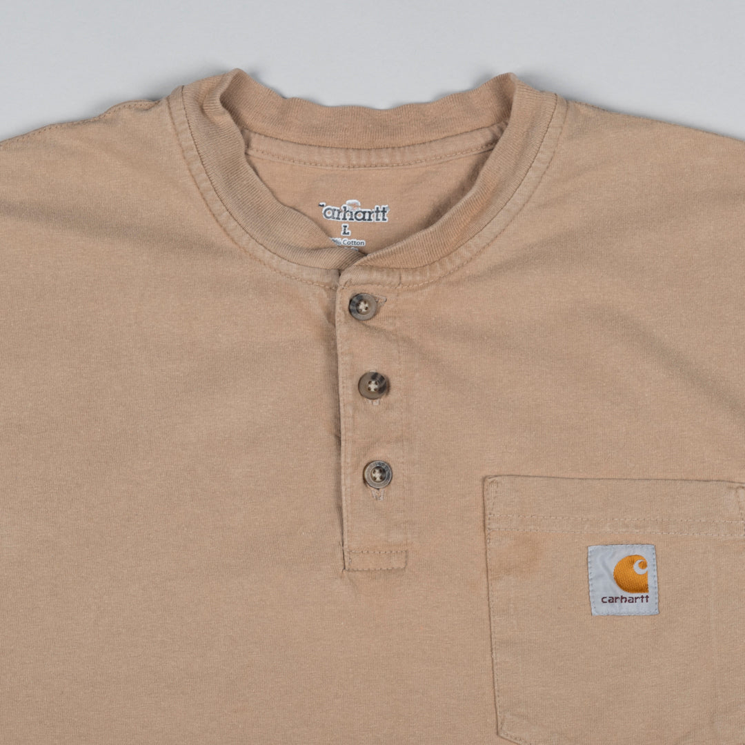 Vintage Chest Pocket T-Shirt Beige